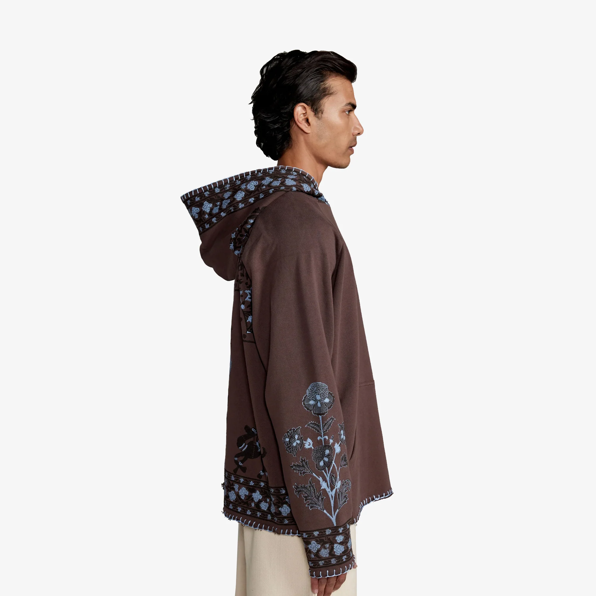 F A R A K | WALLS OF RAJASTHAN 3.0 HOODIE { GREY - Image 8