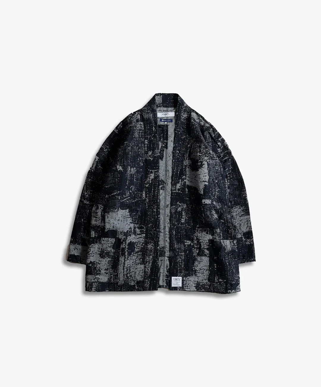 FDMTL | BORO HAORI JACKET { BLUE/GREY - Image 2