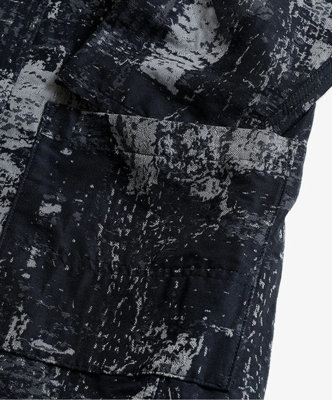 FDMTL | BORO HAORI JACKET { BLUE/GREY - Image 6