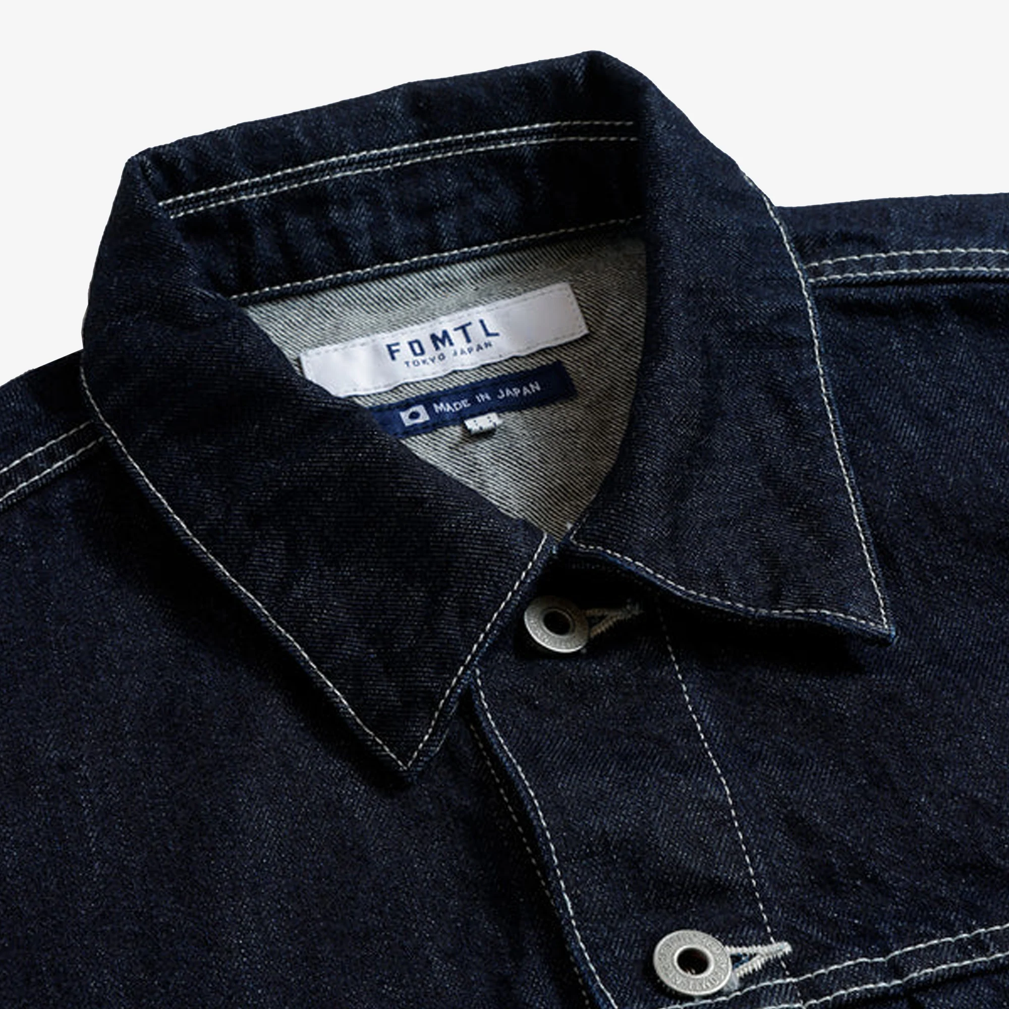 FDMTL | DENIM JACKET RINSE { INDIGO - Image 3