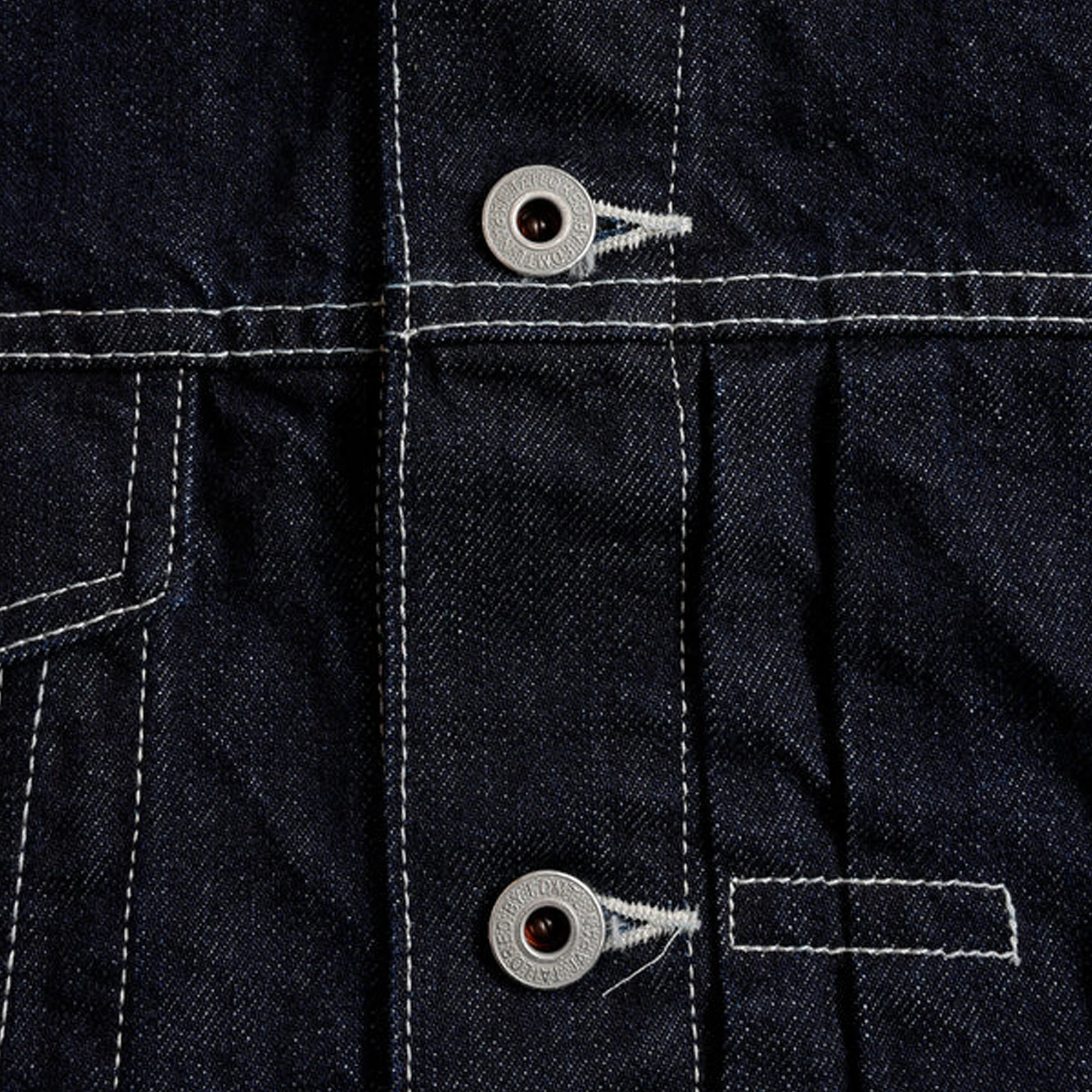 FDMTL | DENIM JACKET RINSE { INDIGO - Image 4