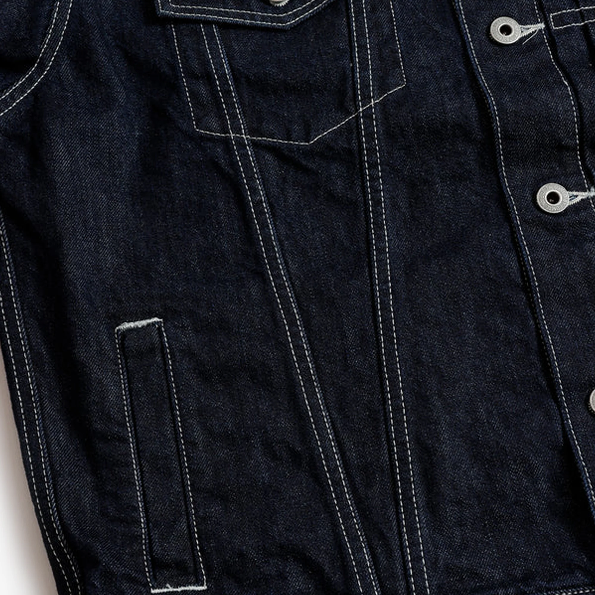 FDMTL | DENIM JACKET RINSE { INDIGO - Image 8