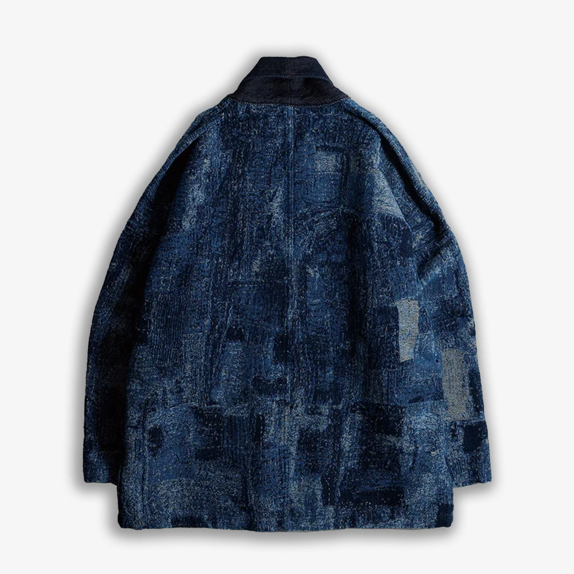 FDMTL | JACQUARD BORO HAORI RINSE { INDIGO - Image 2