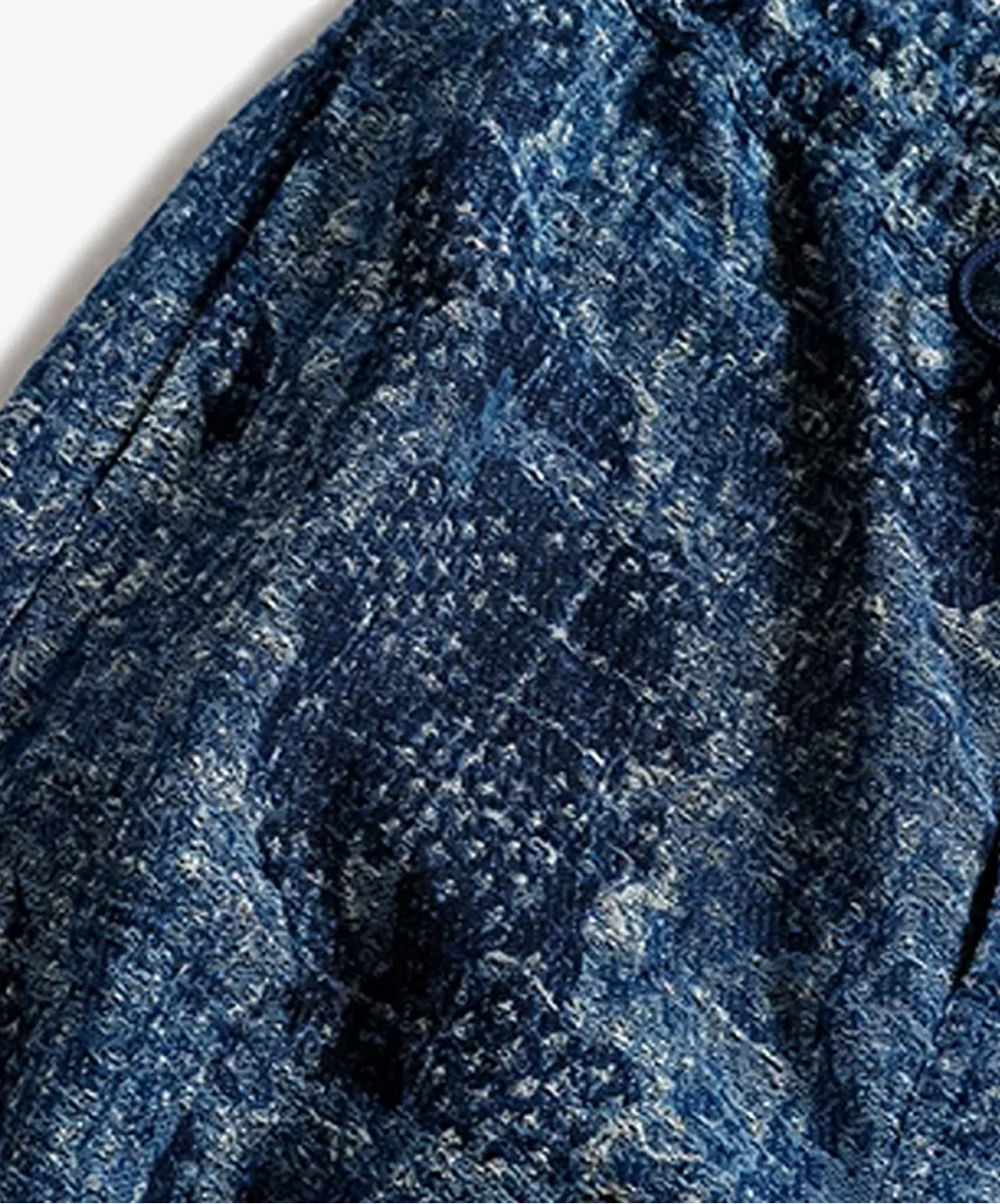 FDMTL | JACQUARD BORO PANTS RINSE - BORO { INDIGO - Image 4