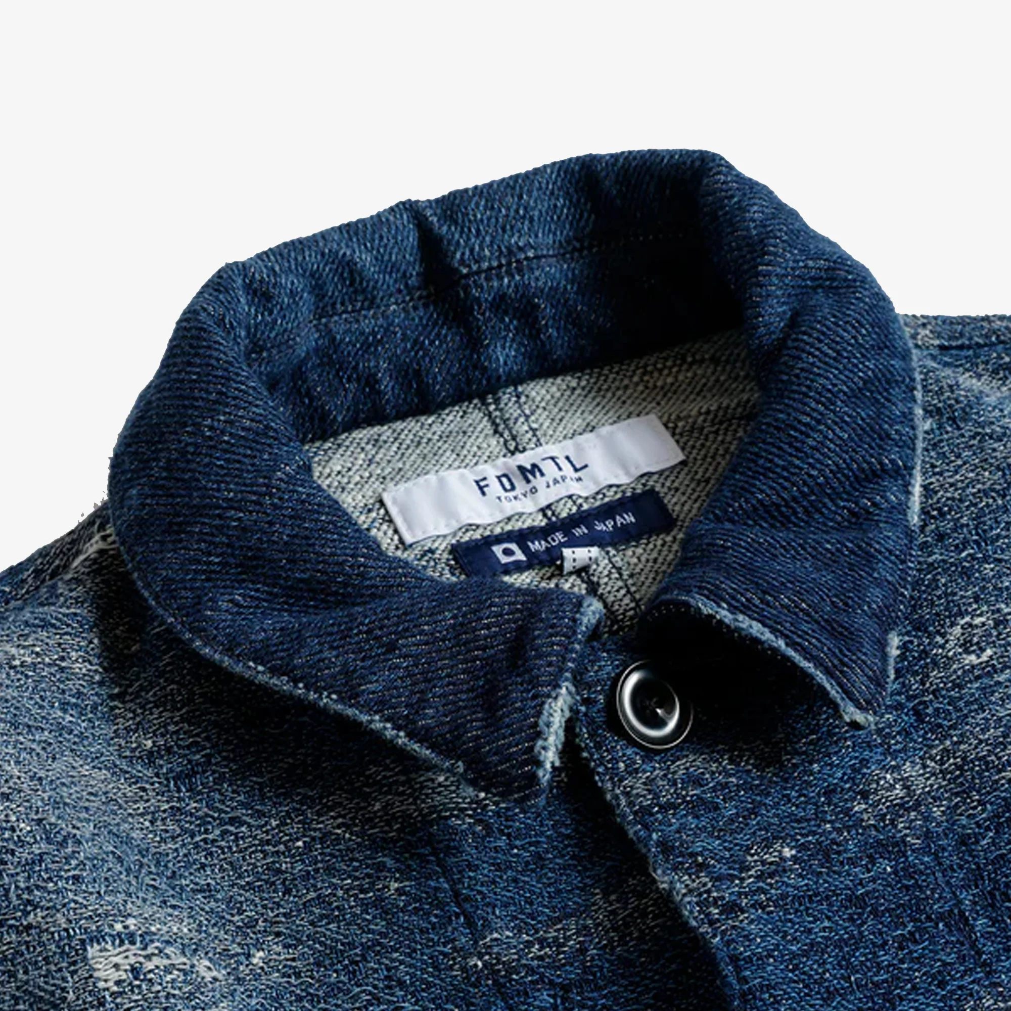 FDMTL | JACQUARD DENIM COVERALL 5YR WASH { INDIGO - Image 3