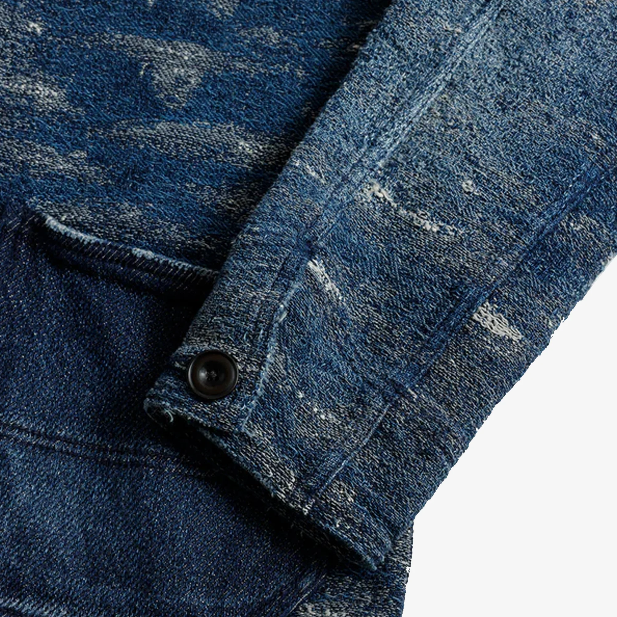 FDMTL | JACQUARD DENIM COVERALL 5YR WASH { INDIGO - Image 7