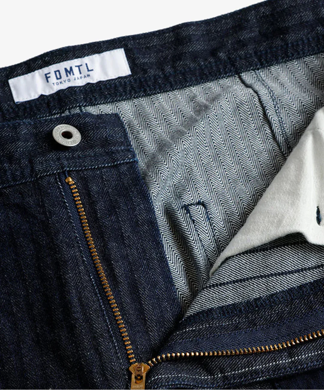 FDMTL | PATCHWORK PANTS RINSE { INDIGO - Image 3