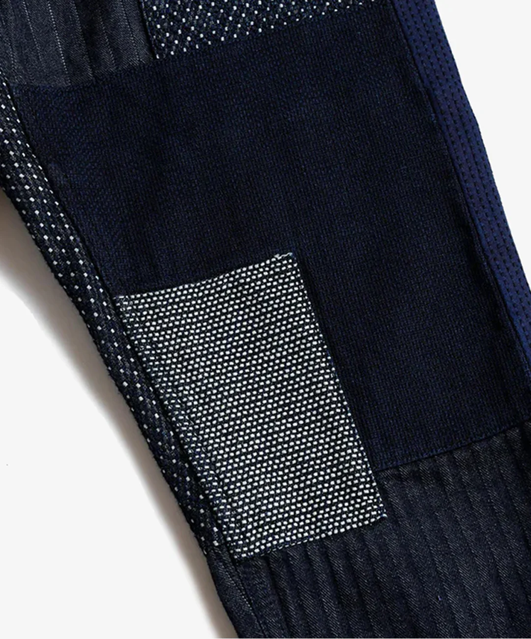 FDMTL | PATCHWORK PANTS RINSE { INDIGO - Image 4