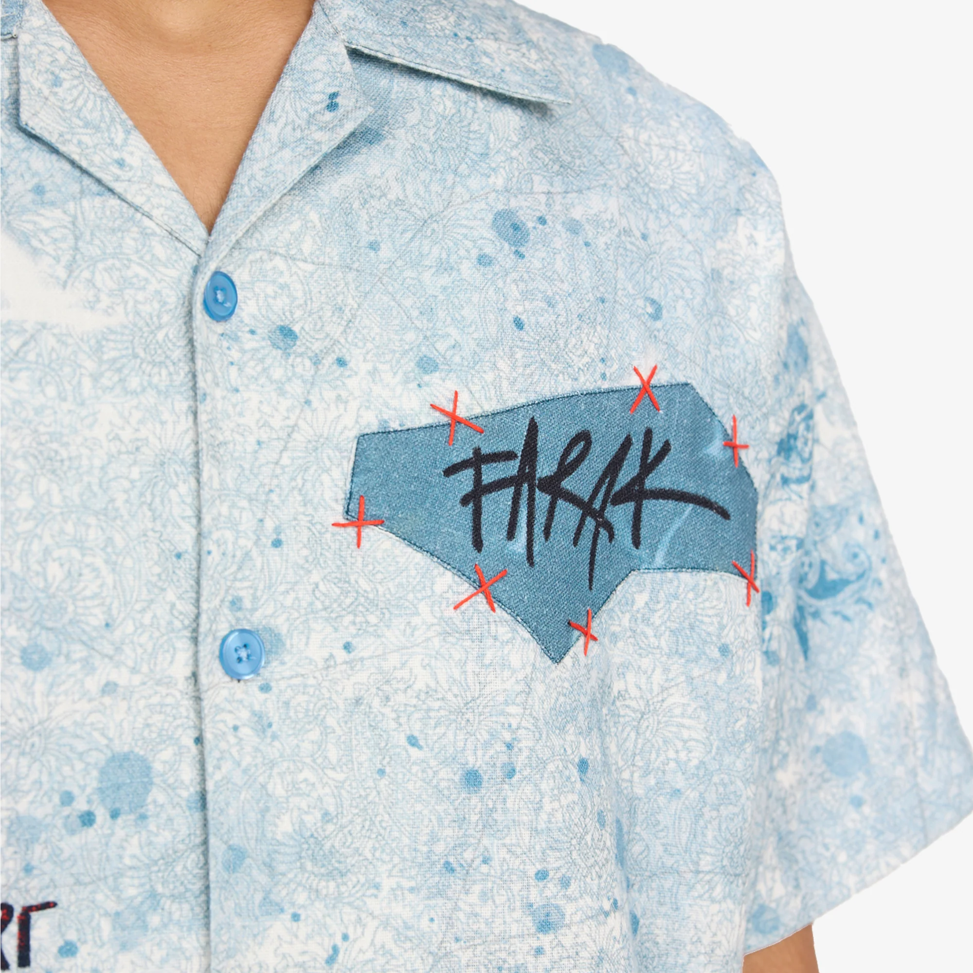 F A R A K | FLEETING MEMORIES SHIRT { BLUE/BLUE - Image 5