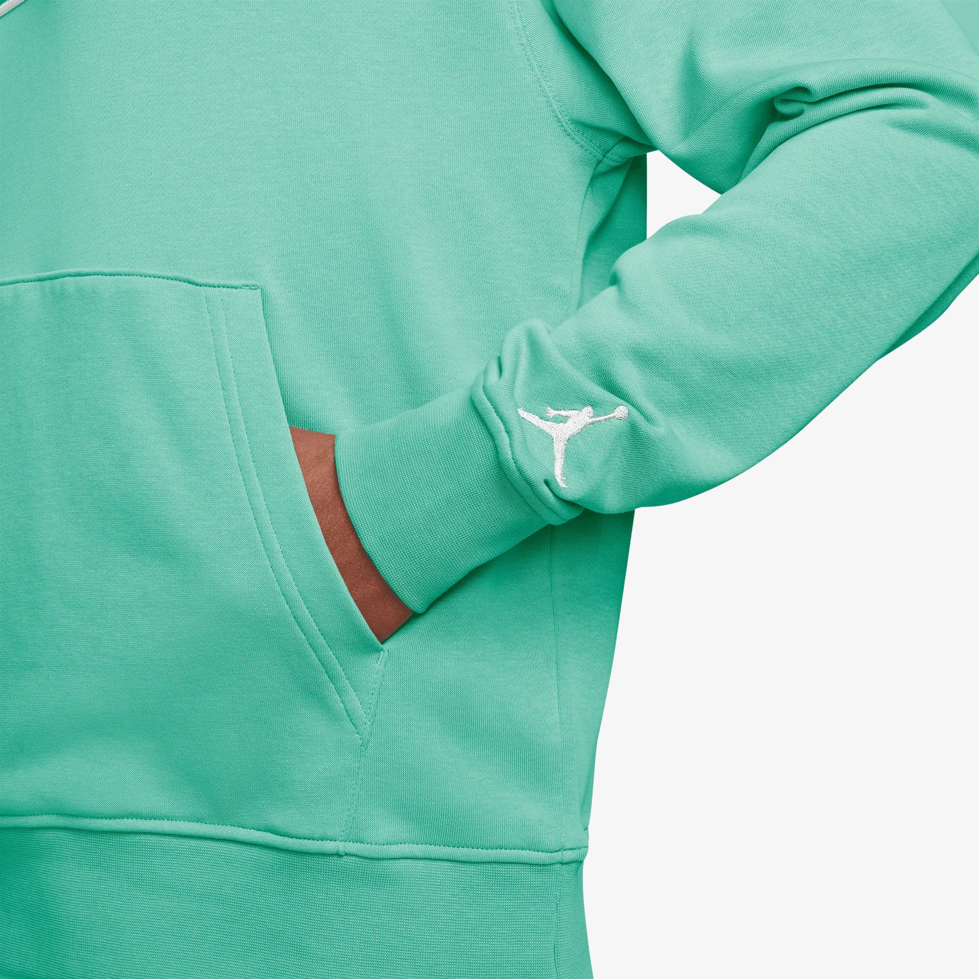 Jordan | FLIGHT MVP FLEECE PULLOVER HOODIE { GREEN - Image 3