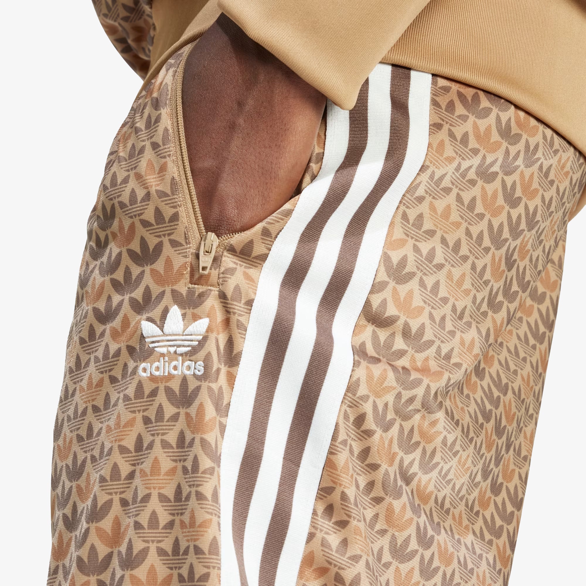 Adidas Originals | FIREBIRD CLASSIC MONO TRACK PANTS { EARTH STRATA S23 - Image 4