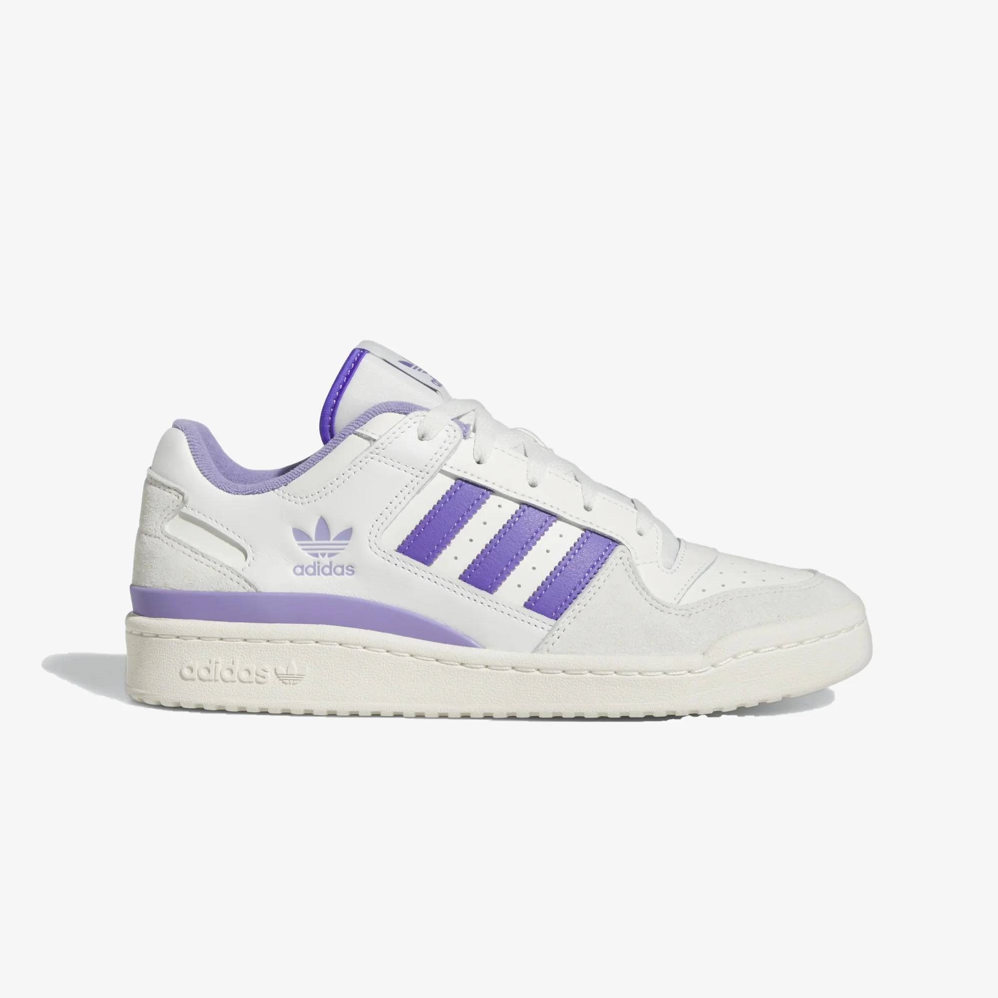 Adidas Originals | FORUM LOW CL { CORE WHITE/PURPLE RUSH