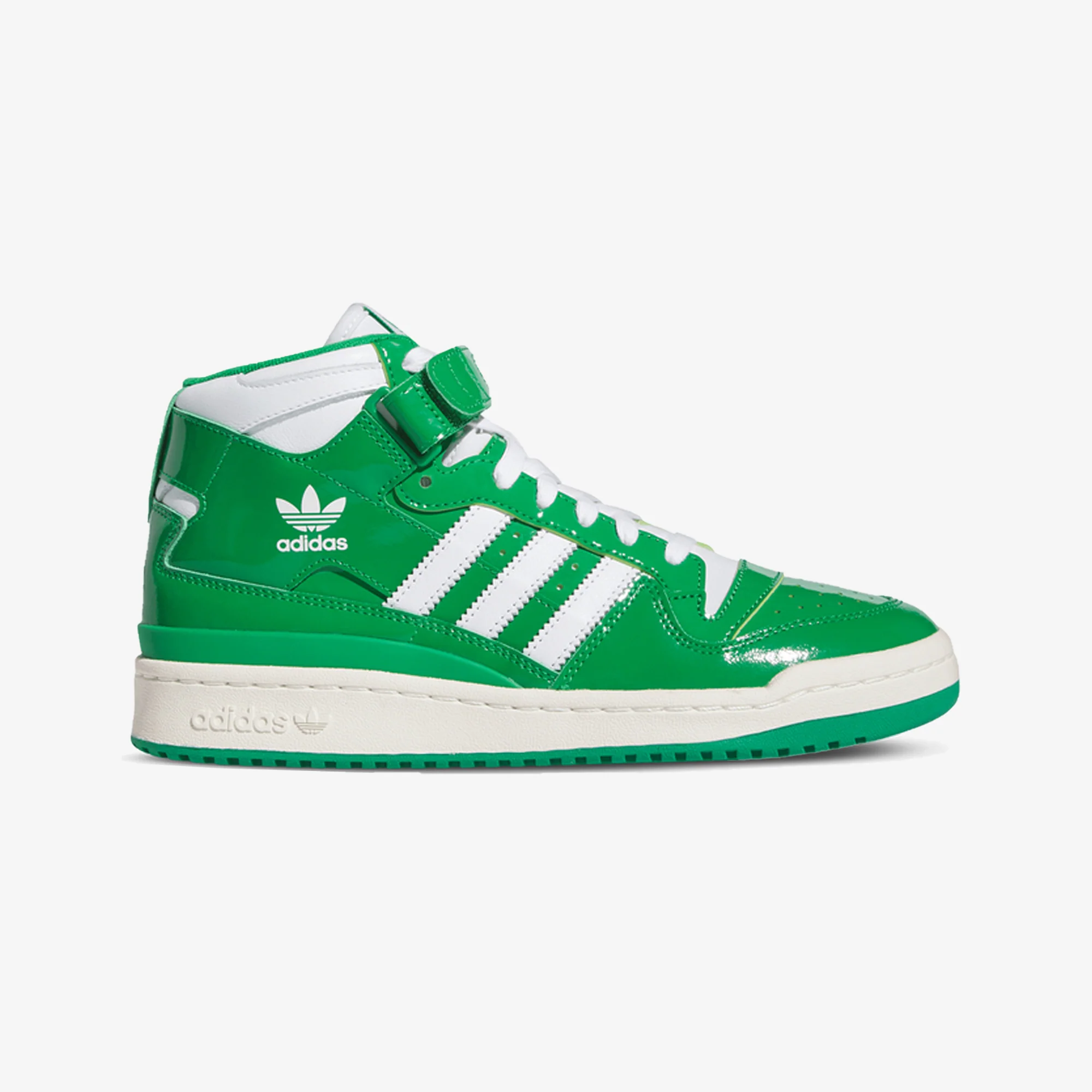 Adidas Originals | FORUM MID { GREEN/FTWR WHITE/CREAM WHITE