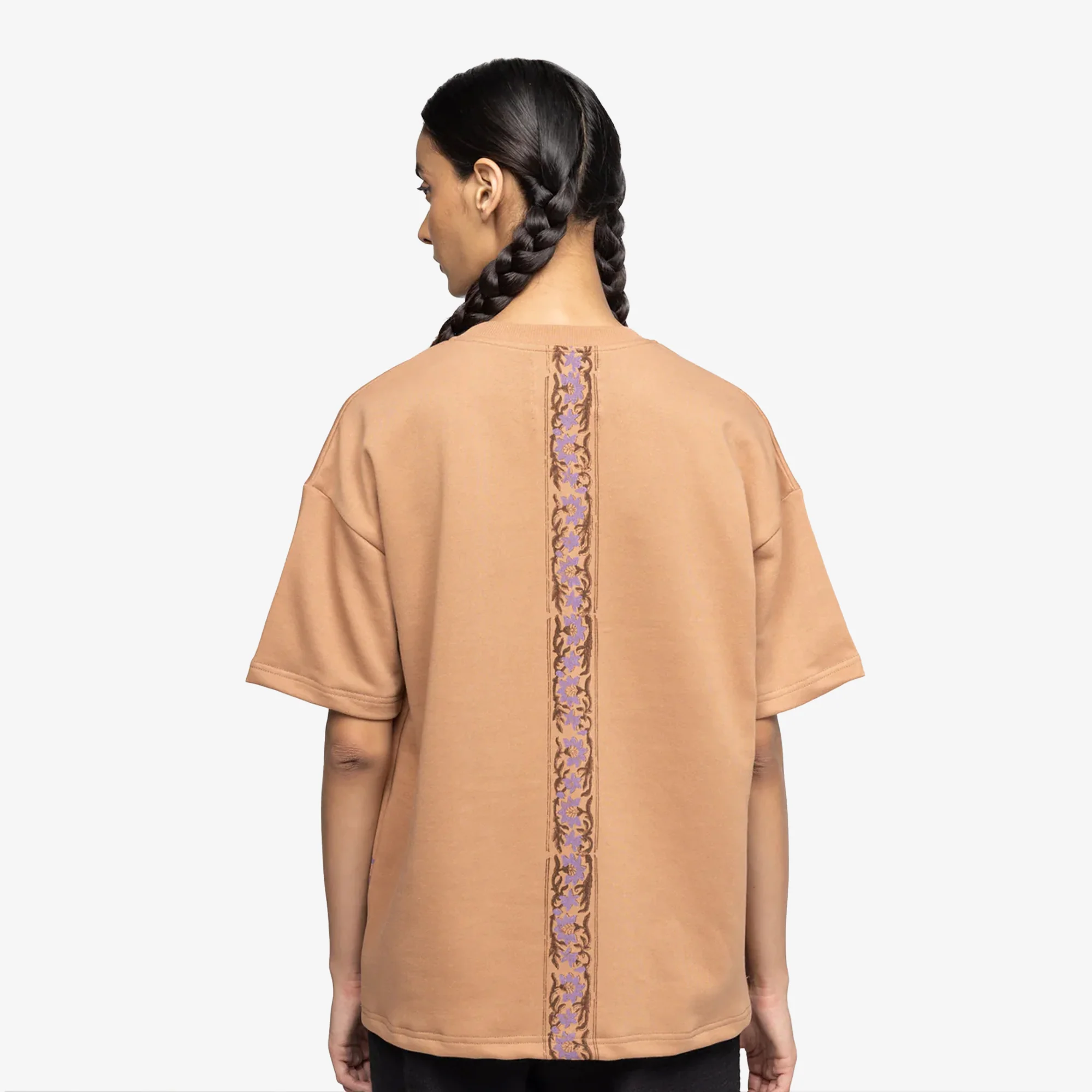 F A R A K | GARDEN OF EDEN 2.0 T-SHIRT { BEIGE/BEIGE - Image 3