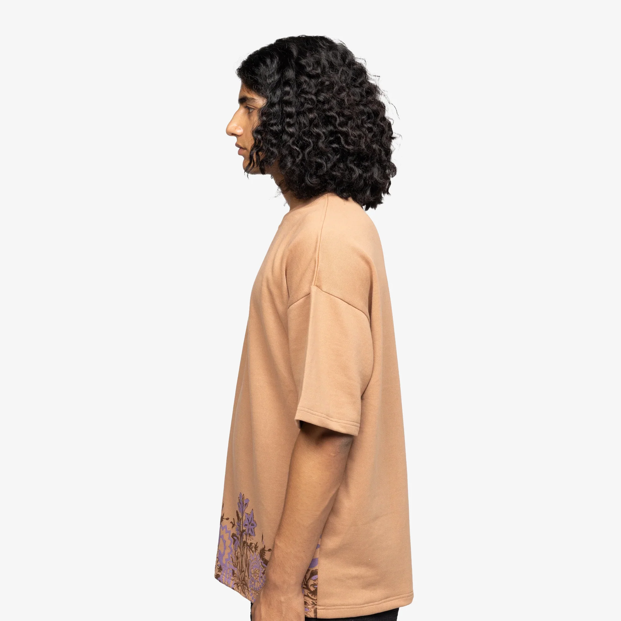 F A R A K | GARDEN OF EDEN 2.0 T-SHIRT { BEIGE/BEIGE - Image 4