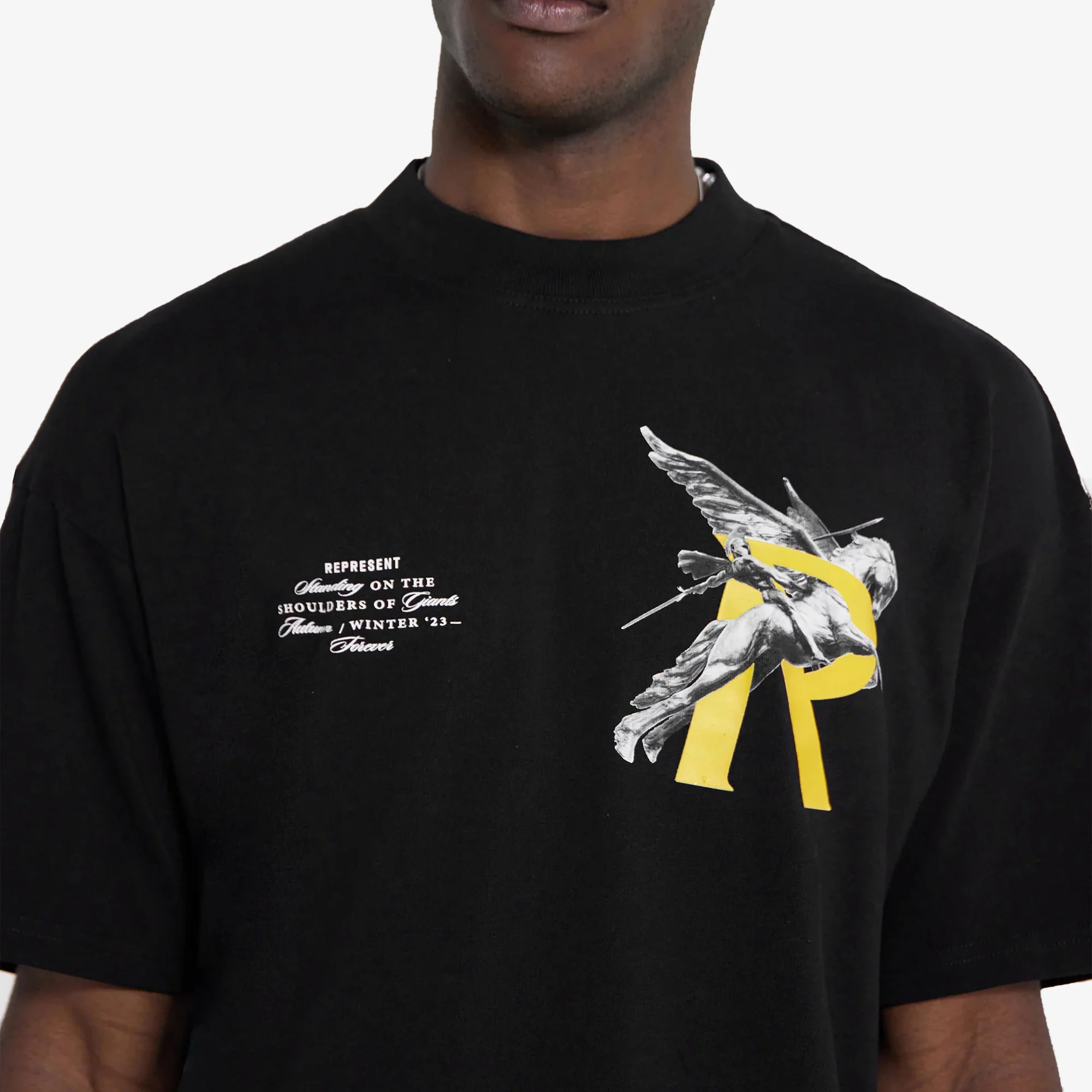 Represent | GIANTS T-SHIRT { JET BLACK - Image 4