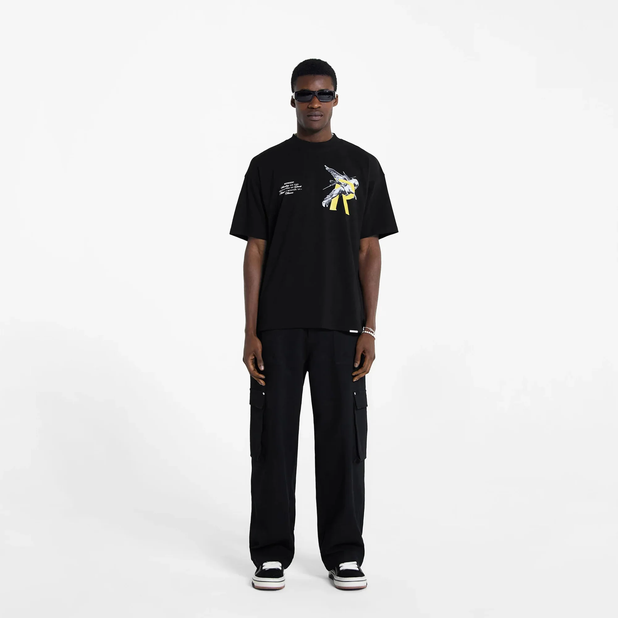 Represent | GIANTS T-SHIRT { JET BLACK - Image 6