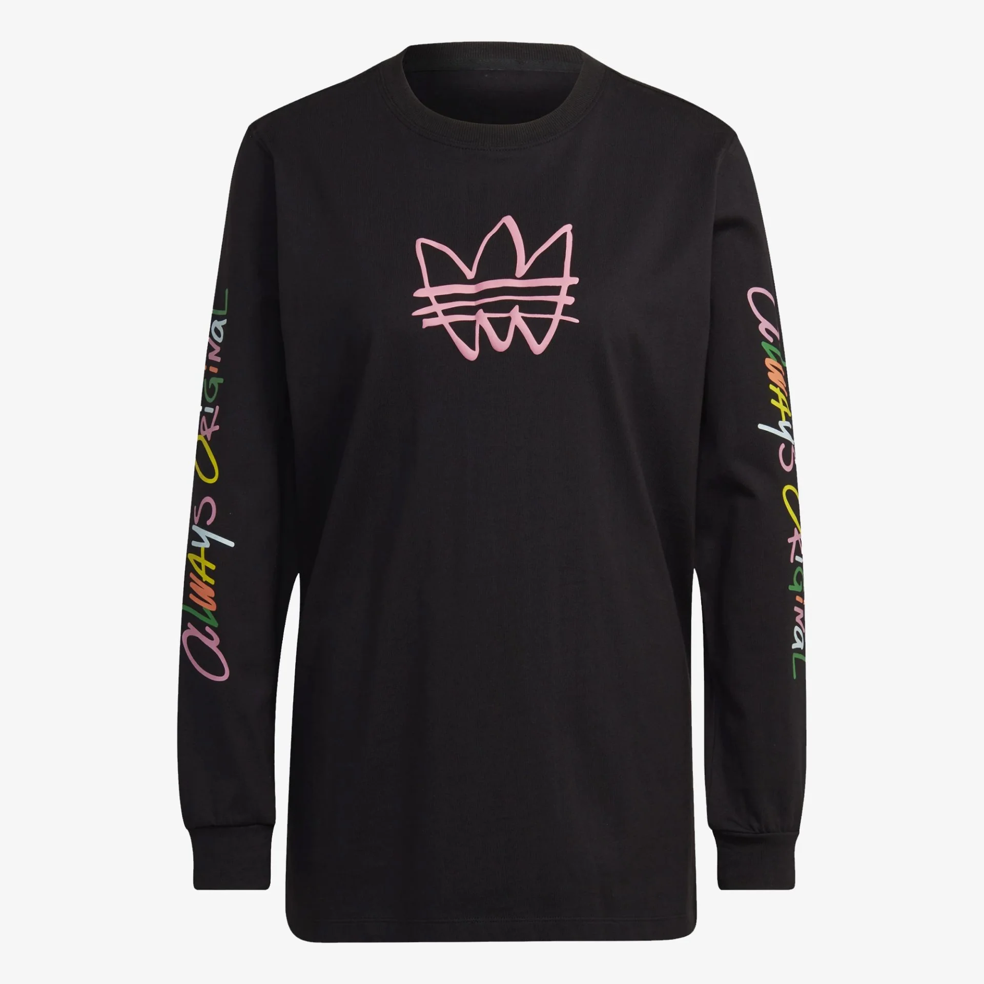 Adidas Originals | GRAPHIC LS TEE  { BLACK - Image 3