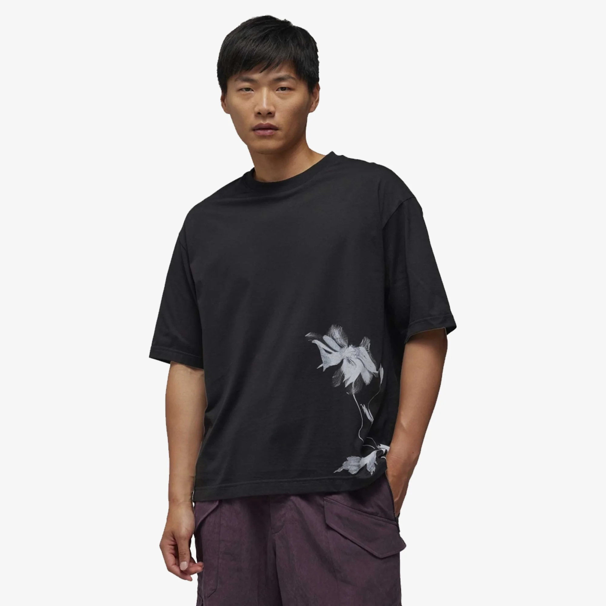 Y-3 | GRAPHIC SHORT SLEEVE TEE { BLACK