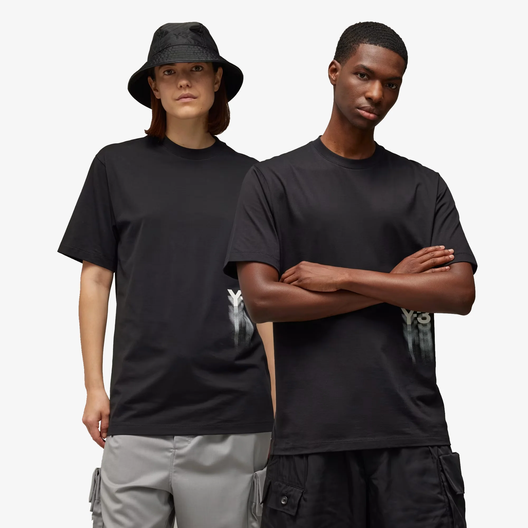 Y-3 | GRAPHIC SHORT SLEEVE TEE { BLACK