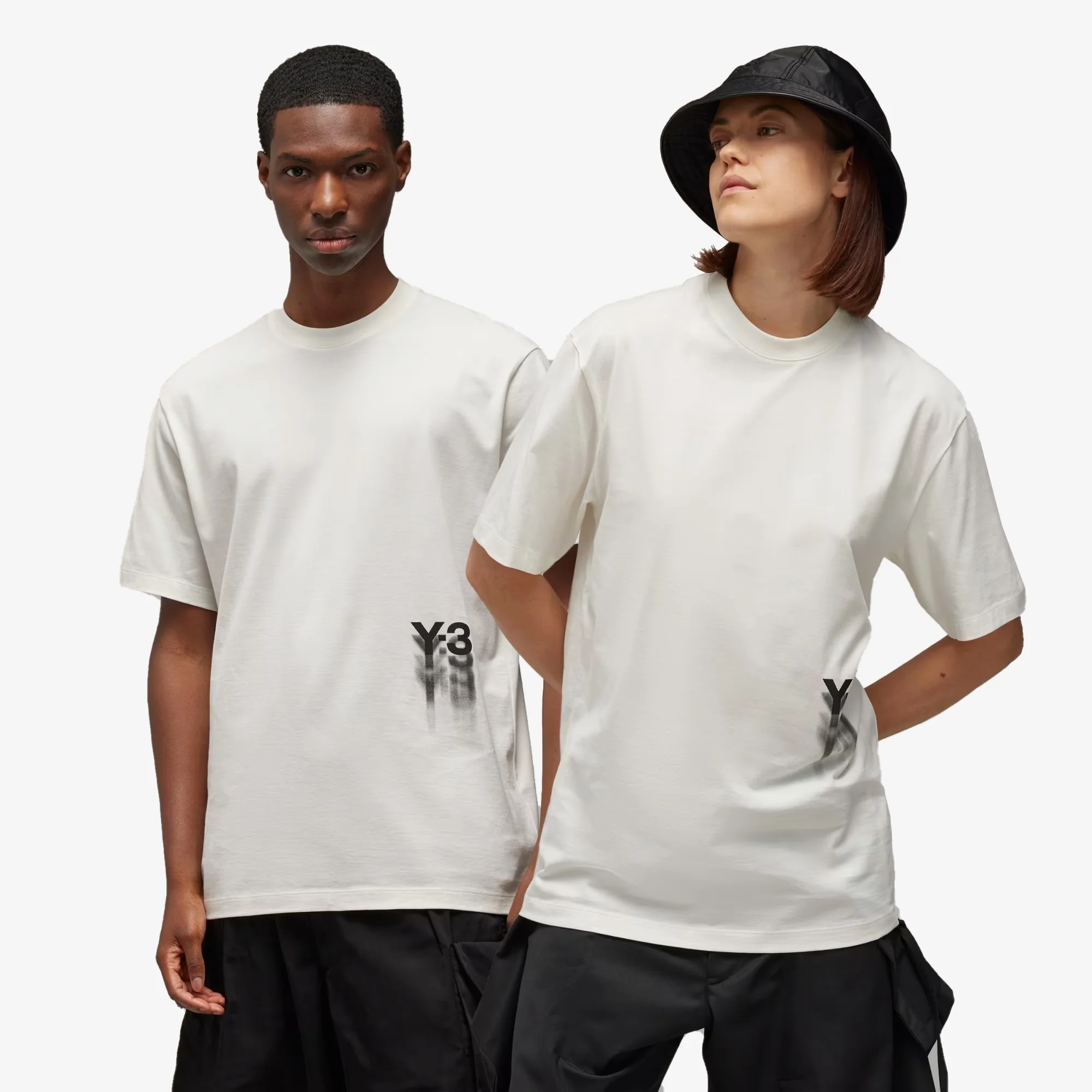 Y-3 | GRAPHIC SHORT SLEEVE TEE { OWHITE