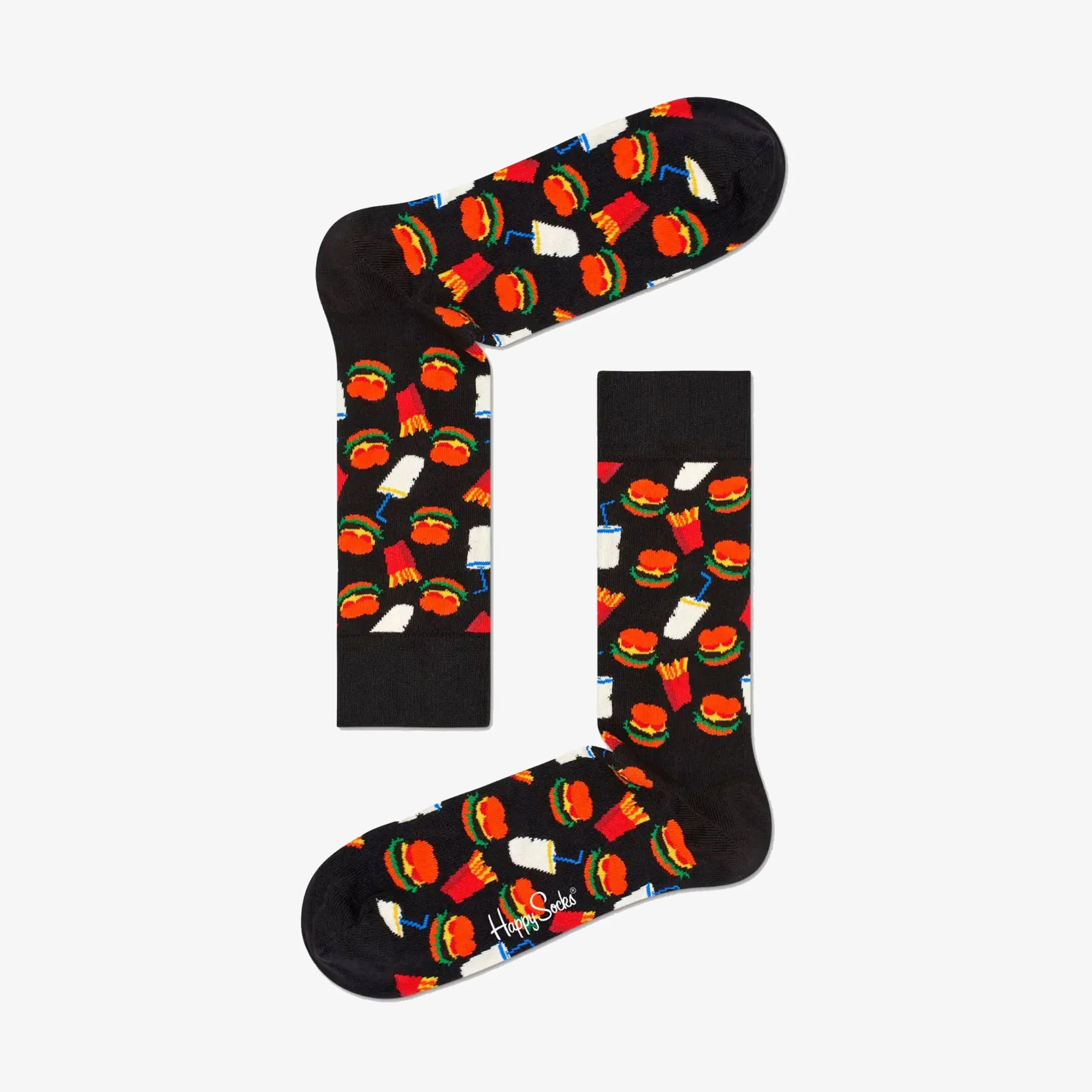 Happy Socks | HAMBURGER SOCK  { BLACK