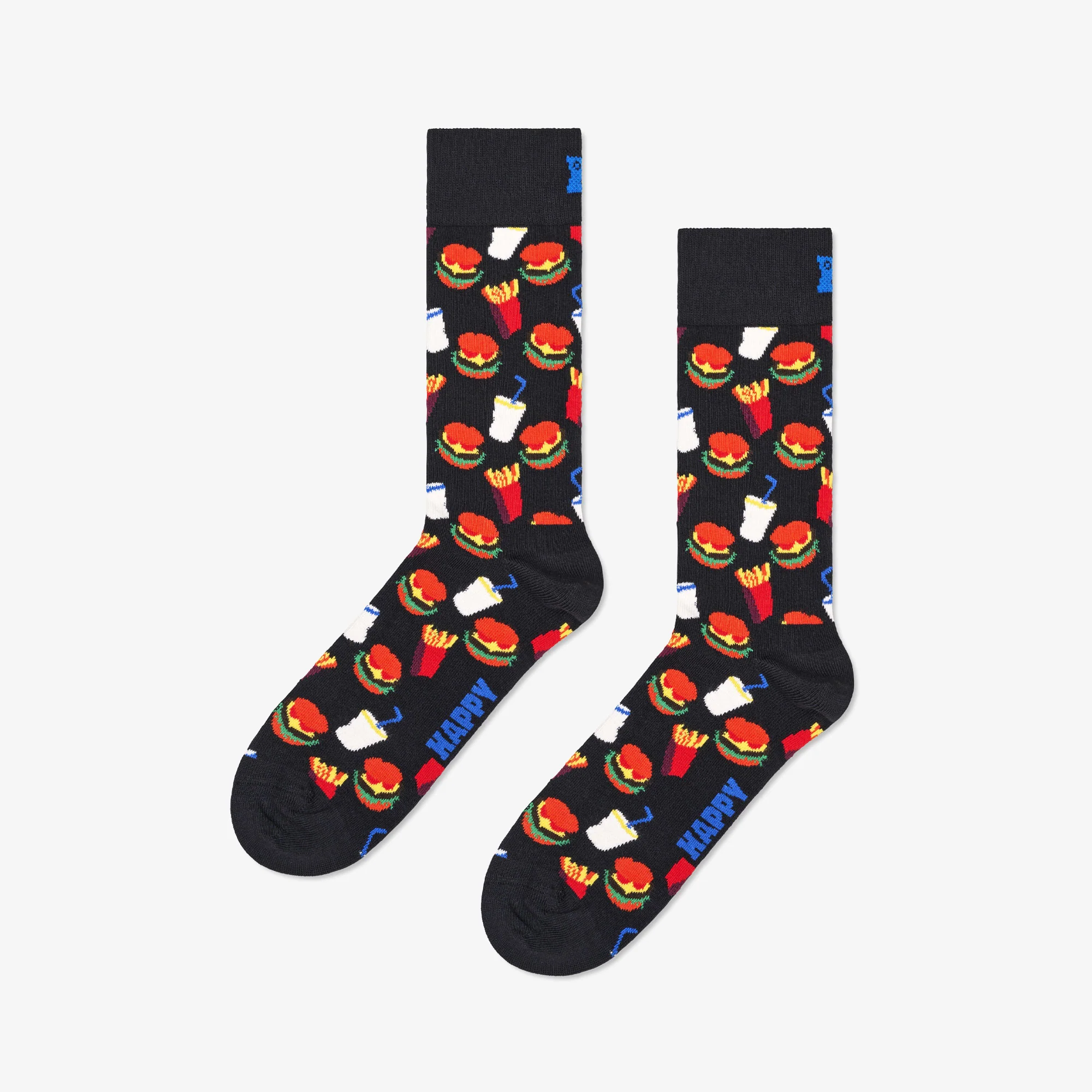 Happy Socks | HAMBURGER SOCK  { BLACK - Image 2