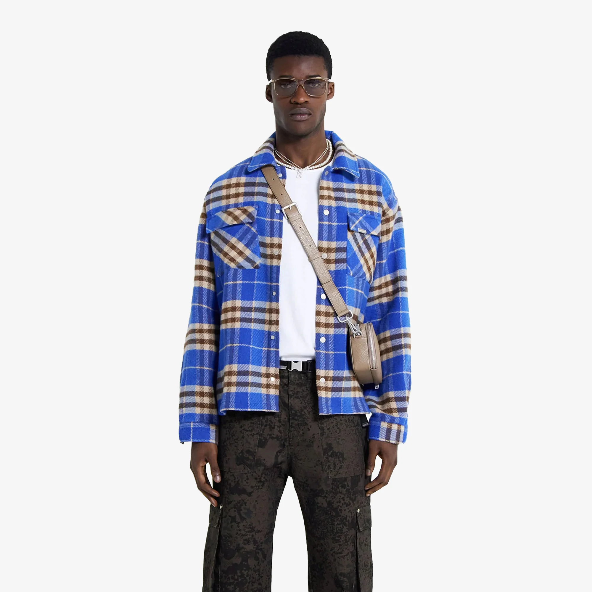 Represent | HEAVYWEIGHT INITIAL FLANNEL SHIRT { MULTI - Image 3