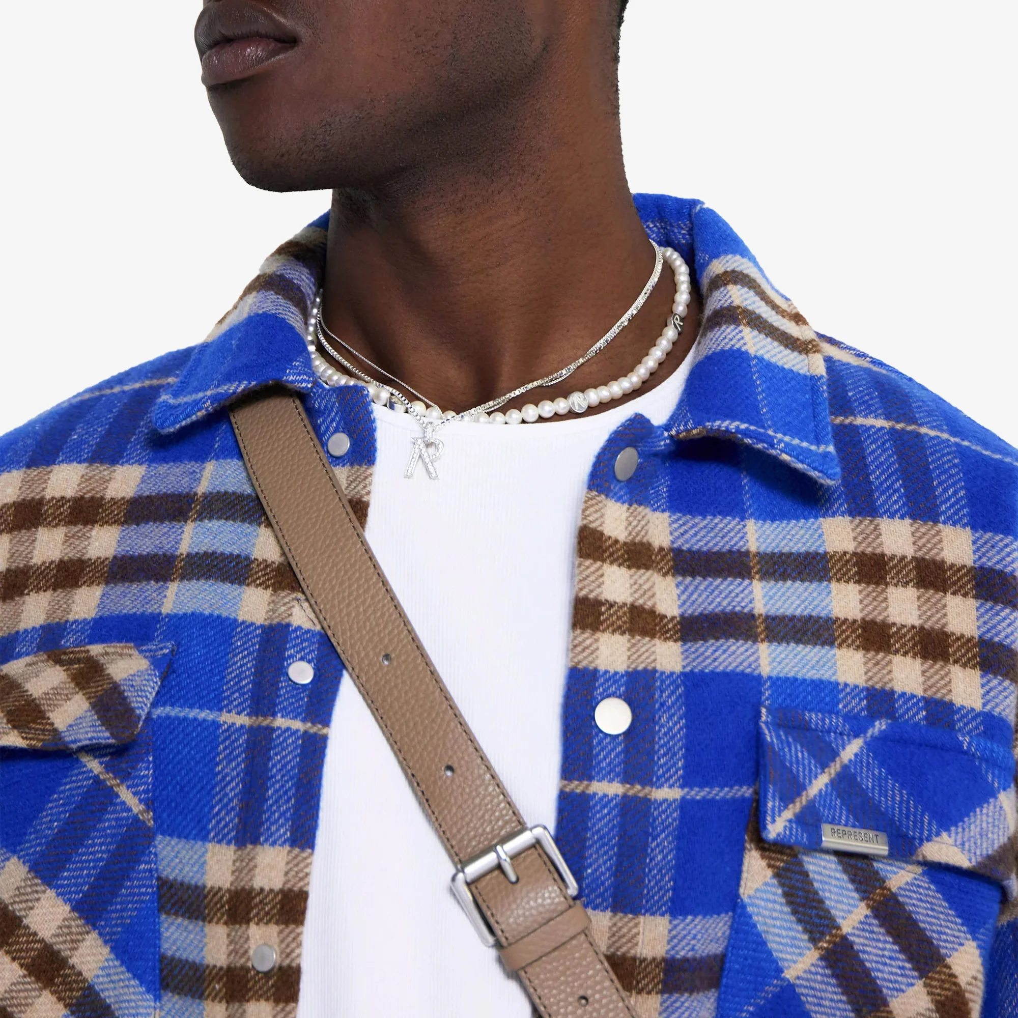 Represent | HEAVYWEIGHT INITIAL FLANNEL SHIRT { MULTI - Image 7