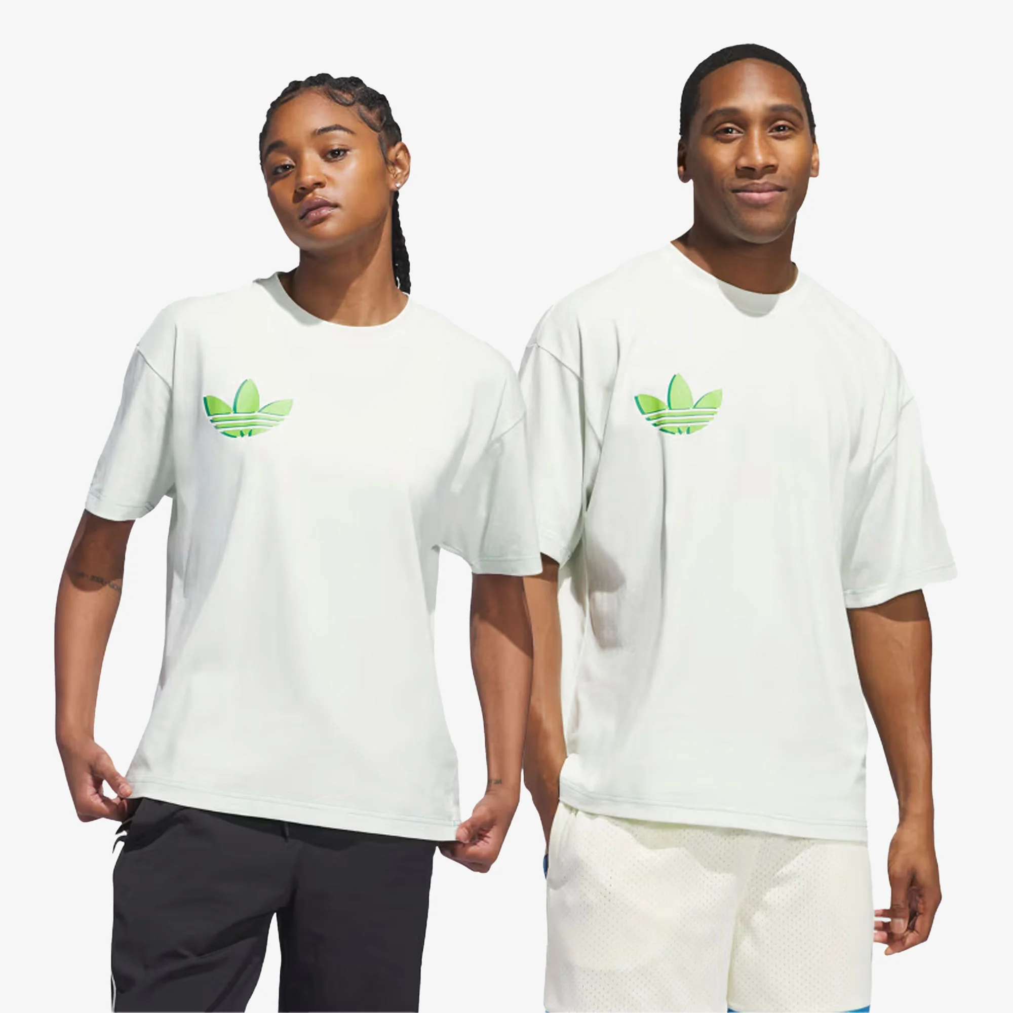 Adidas Originals | HOOP YORK CITY TEE (GENDER NEUTRAL) { CRYSTAL JADE - Image 4
