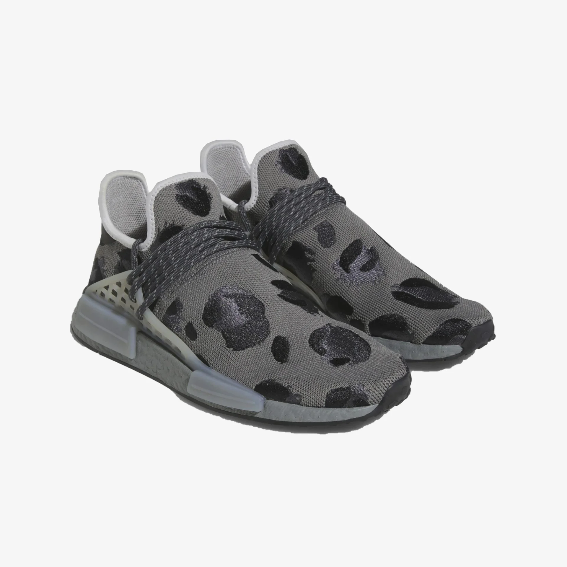Adidas Originals | HU NMD ANIMAL PRINT { GREY/BLACK - Image 2