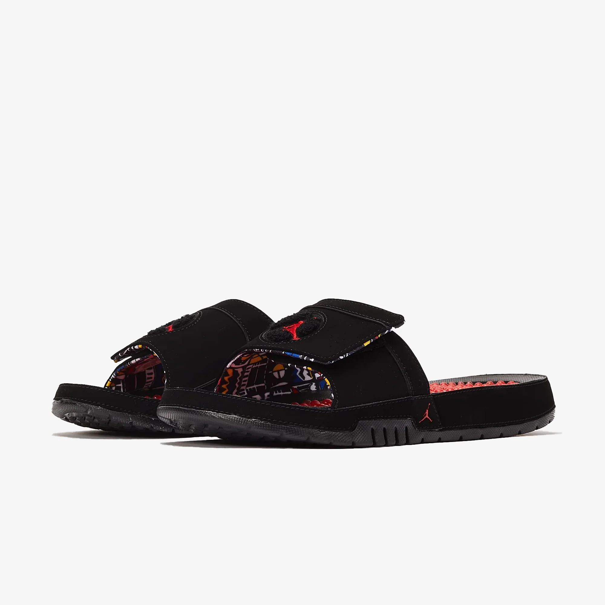 Jordan | HYDRO 8 RETRO { BLACK/UNIVERSITY RED-WHITE-VARSITY MAIZE - Image 2