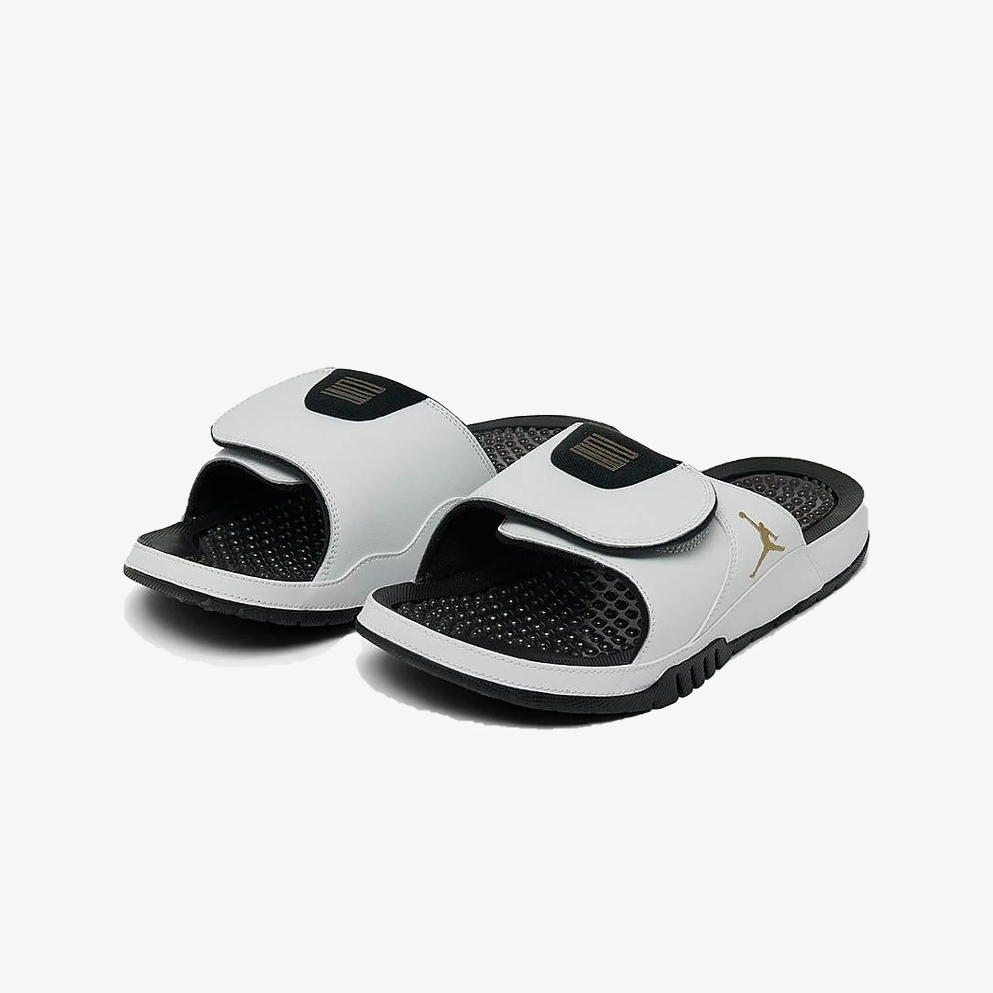 Jordan | HYDRO XI { WHITE/METALLIC GOLD-BLACK - Image 2