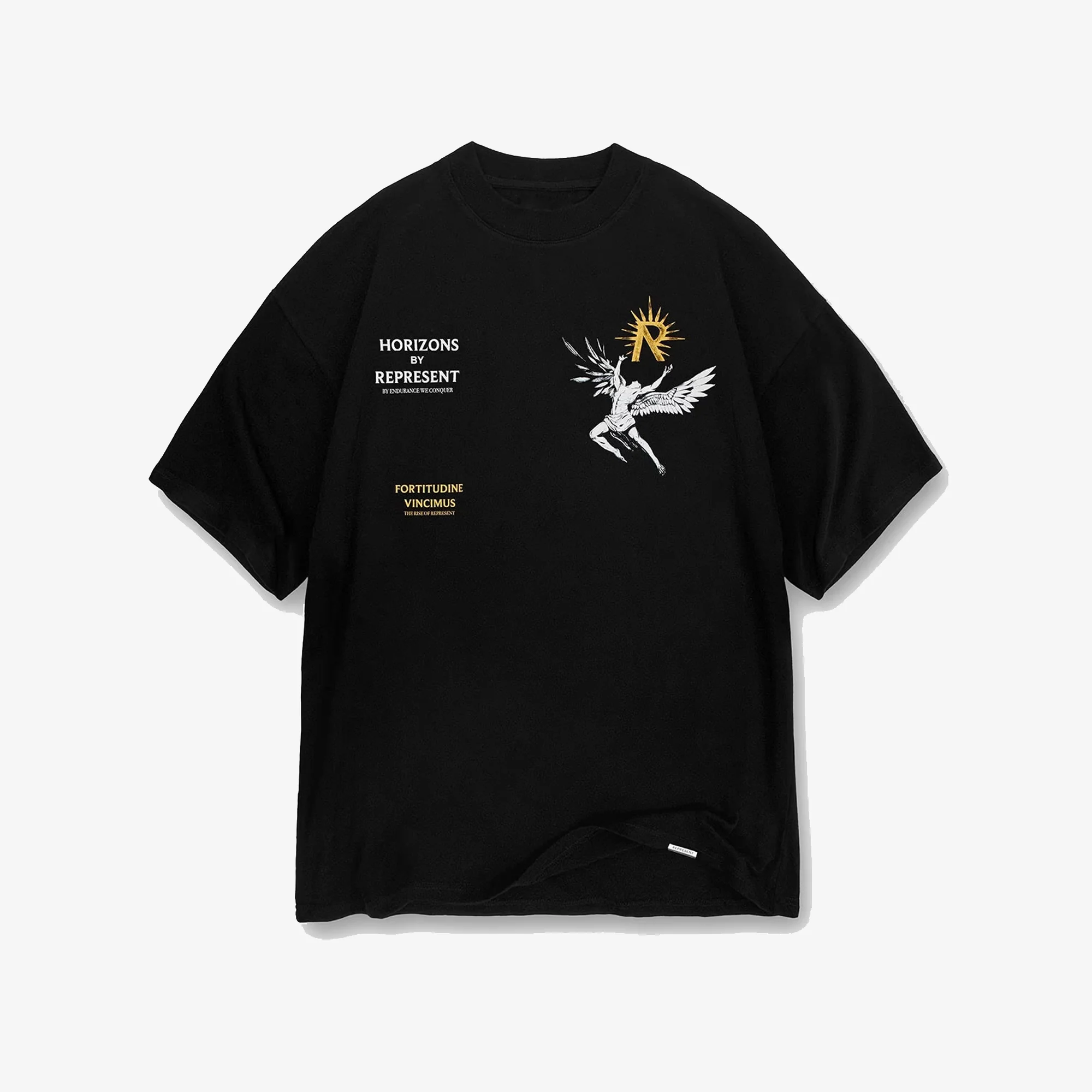 Represent | ICARUS T-SHIRT { JET BLACK - Image 6
