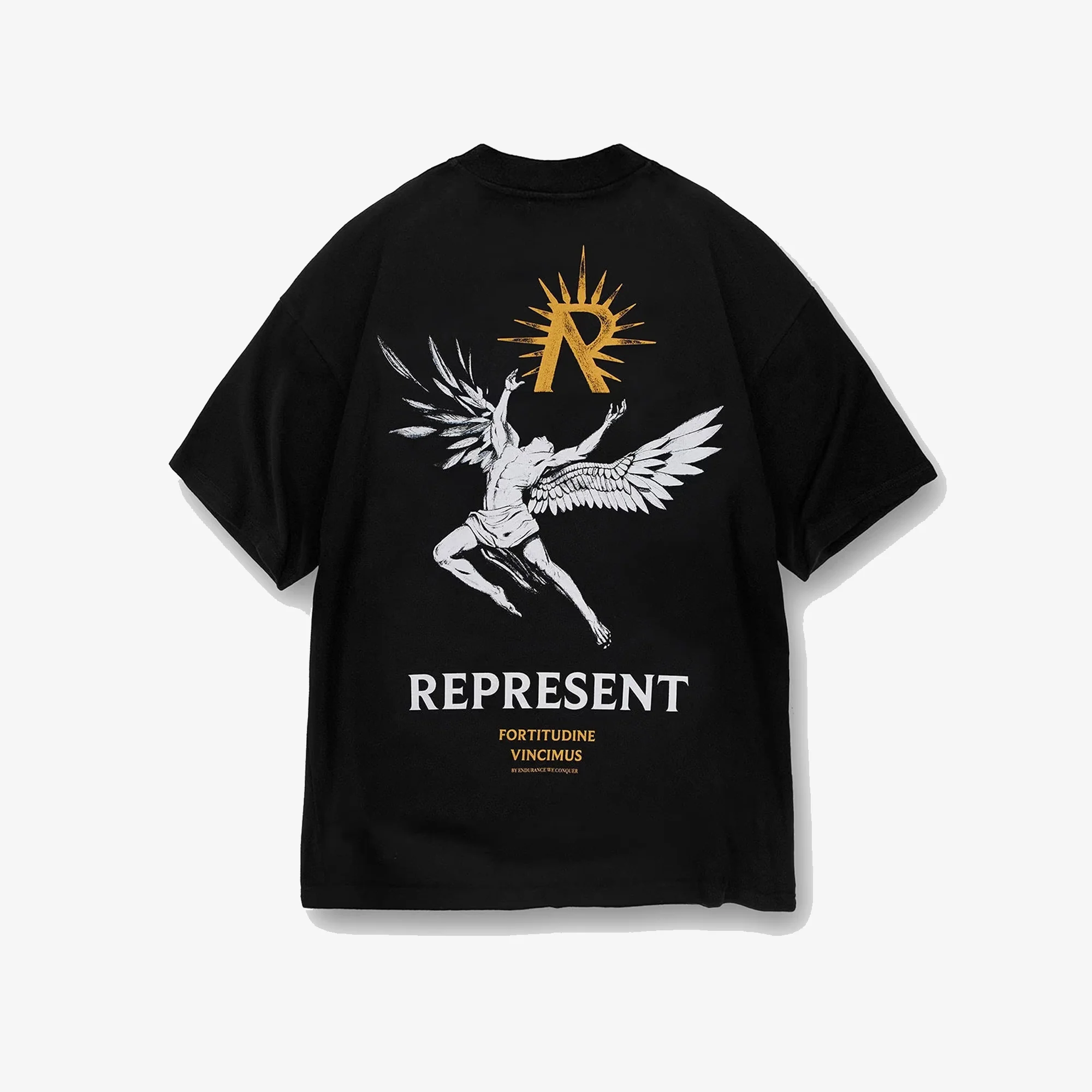 Represent | ICARUS T-SHIRT { JET BLACK - Image 7