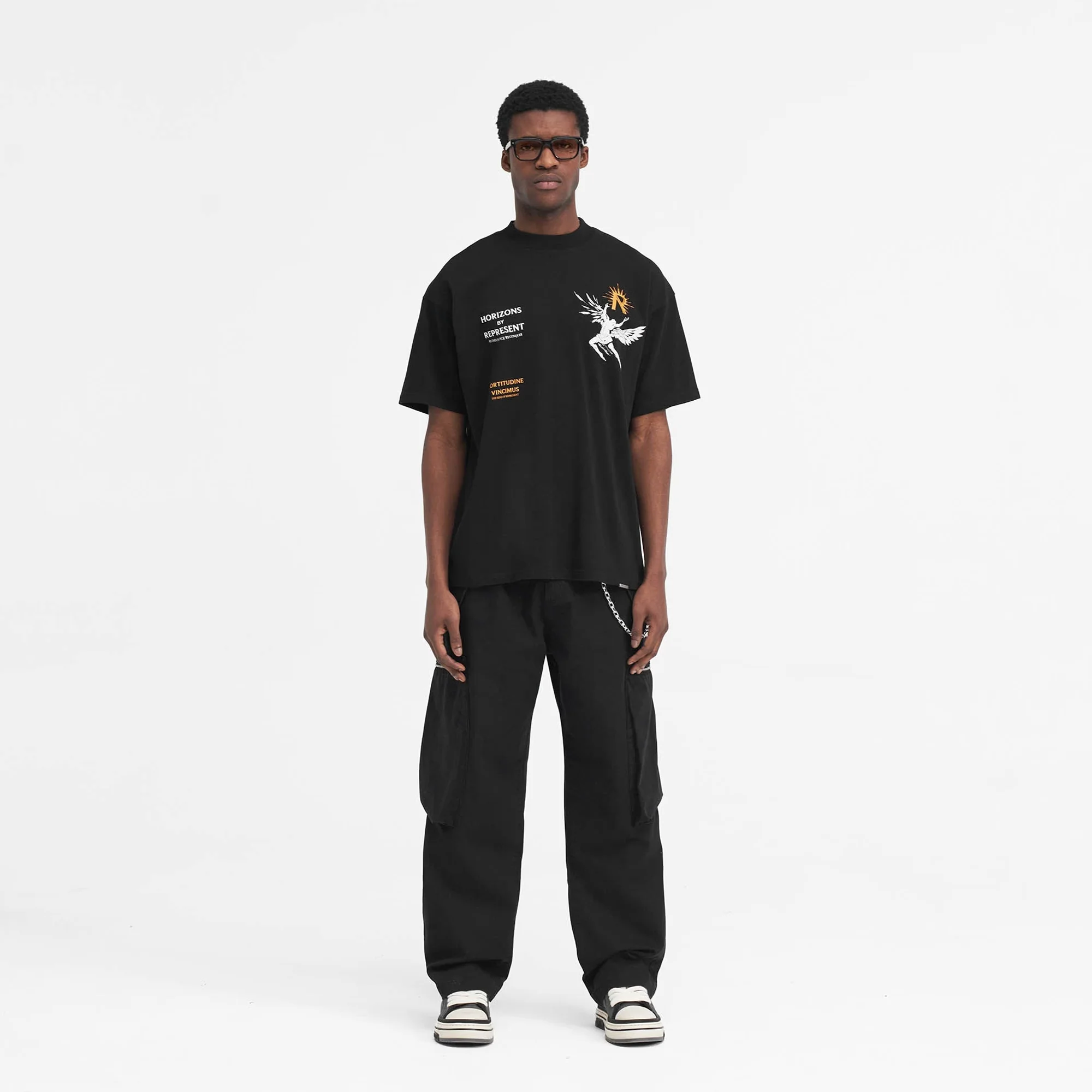 Represent | ICARUS T-SHIRT { JET BLACK - Image 8