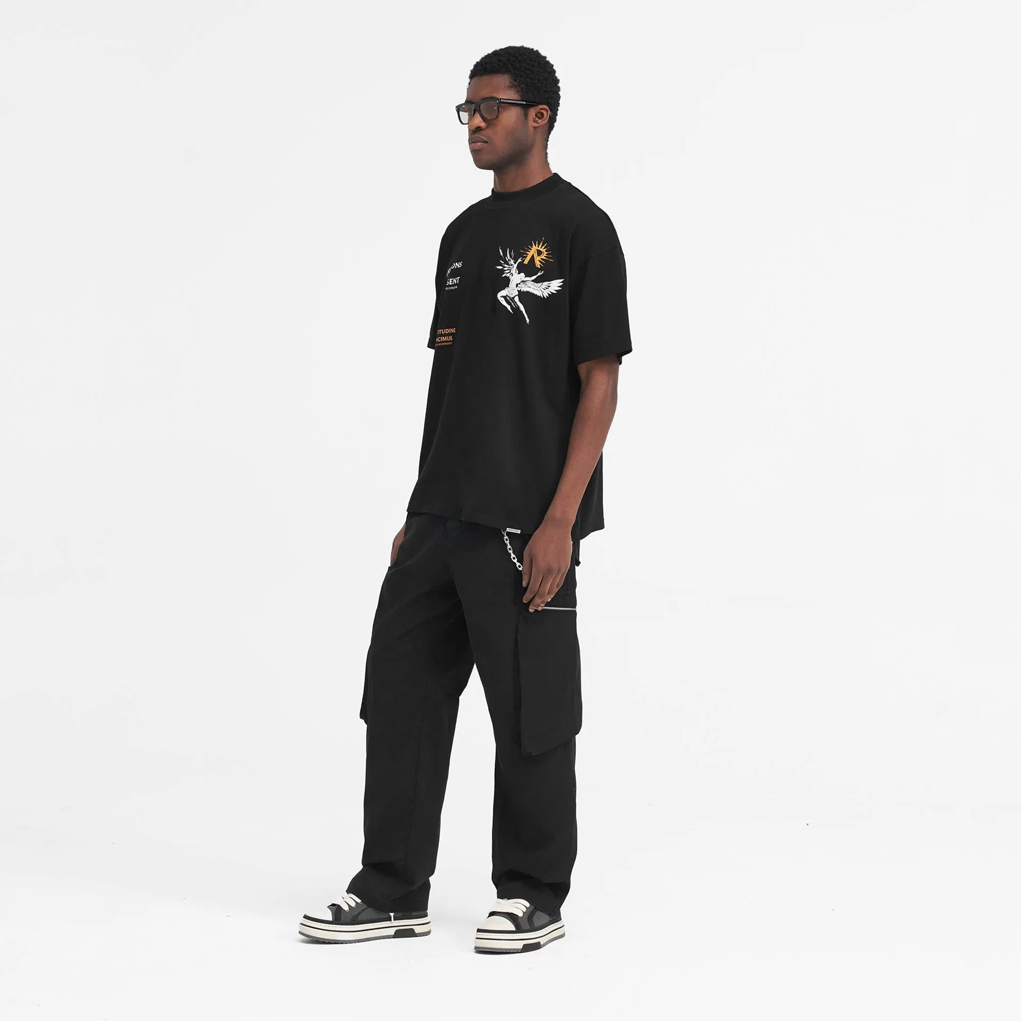 Represent | ICARUS T-SHIRT { JET BLACK - Image 9