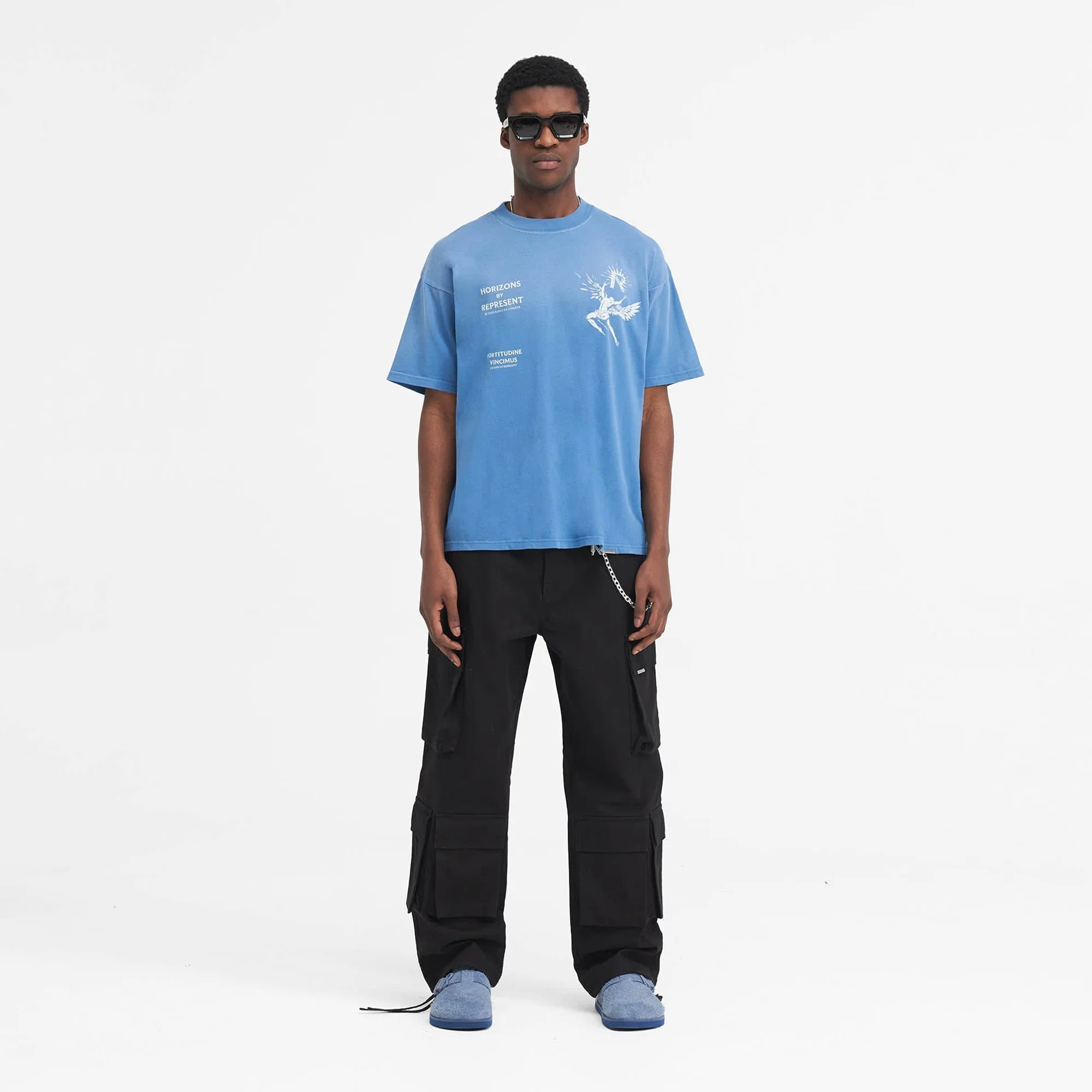 Represent | ICARUS T-SHIRT { SKY BLUE - Image 6