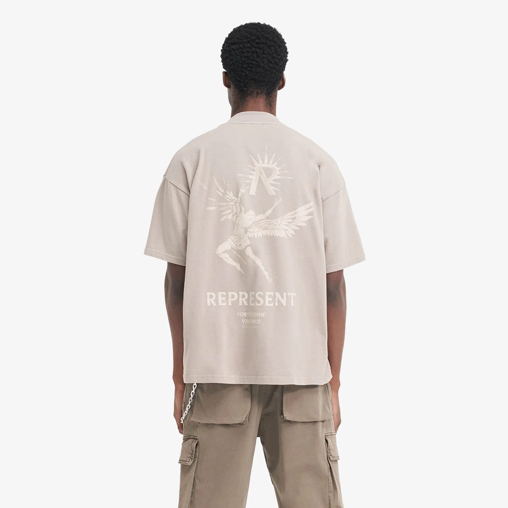 Represent | ICARUS T-SHIRT { TAUPE - Image 3