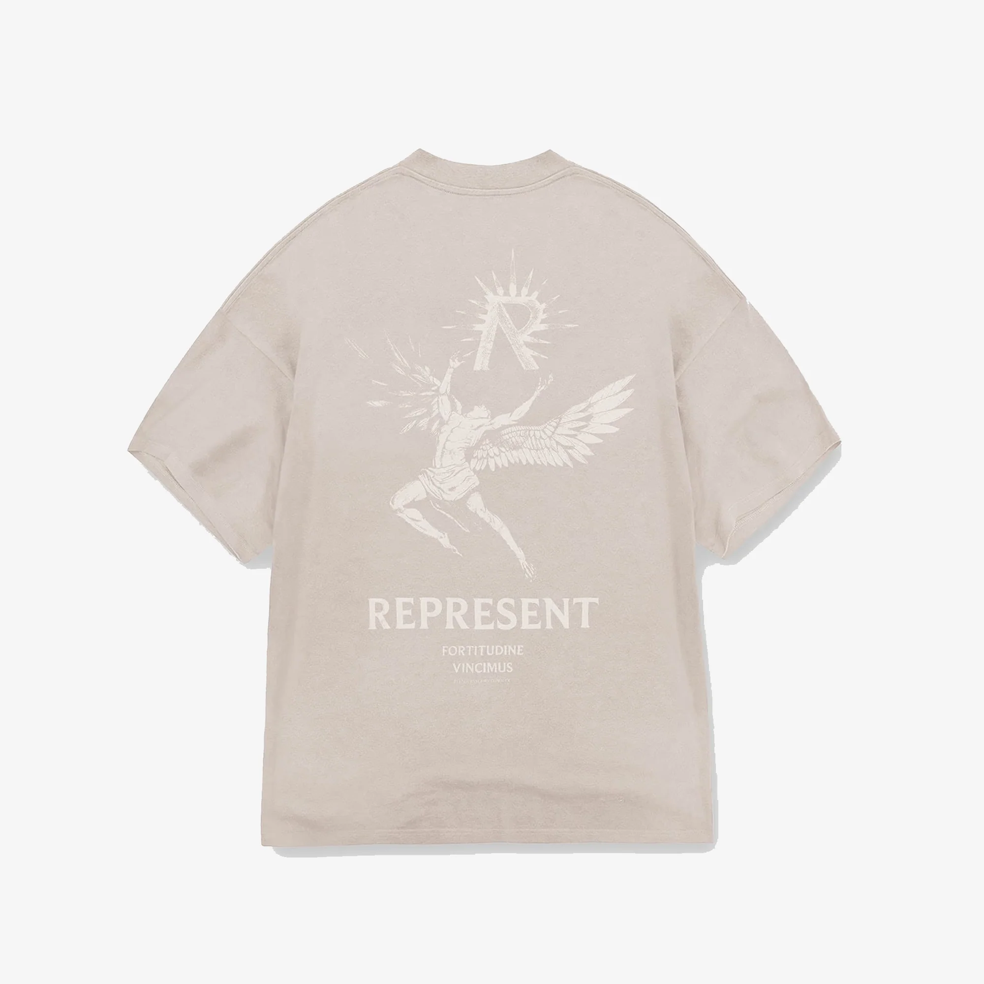 Represent | ICARUS T-SHIRT { TAUPE - Image 5