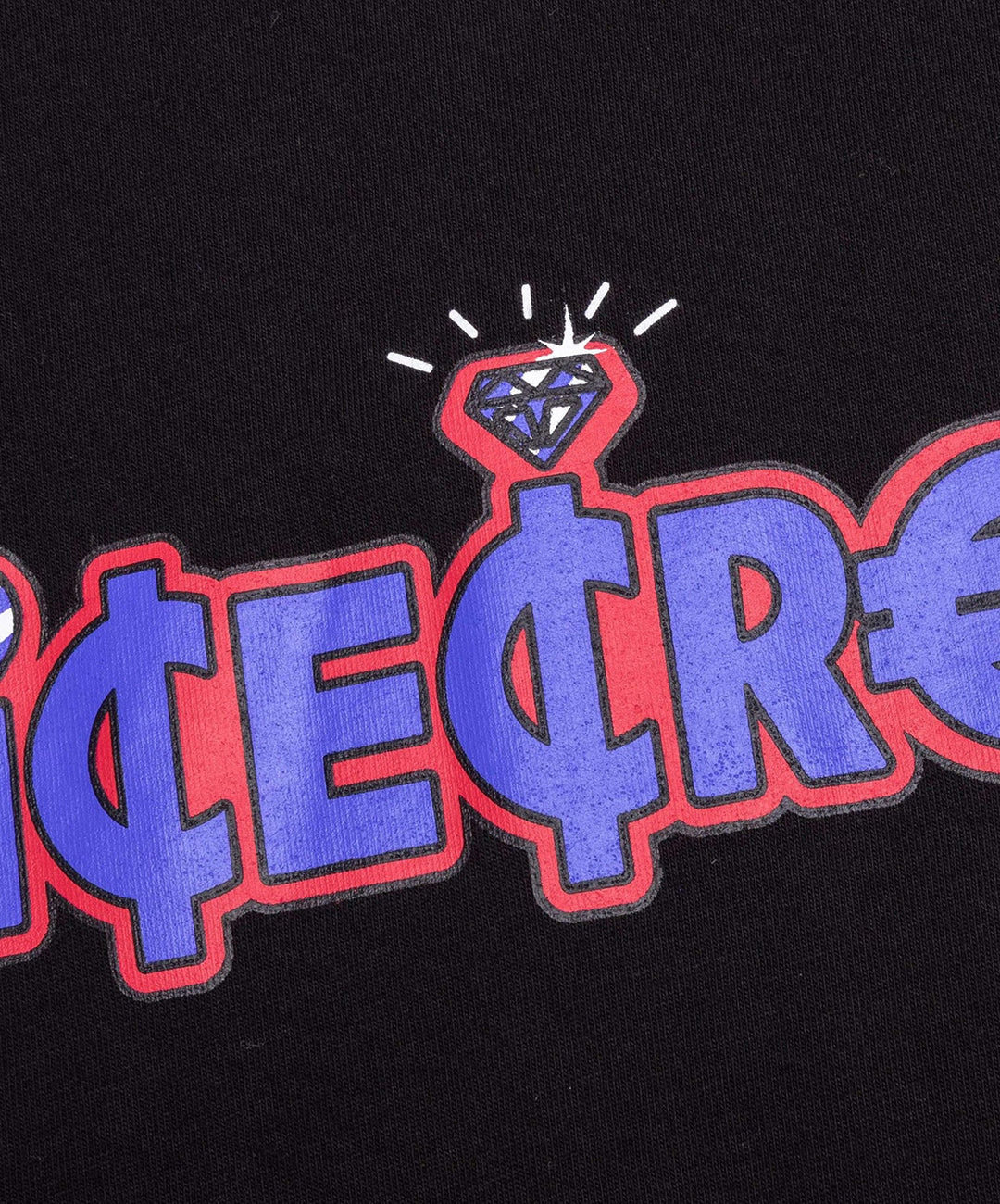 Icecream | WORD S/S TEE { BLACK - Image 3