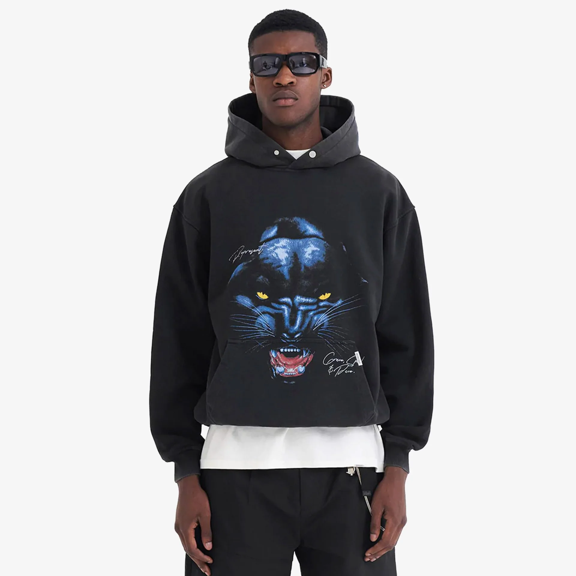 Represent | JAGUAR HOODIE { BLACK