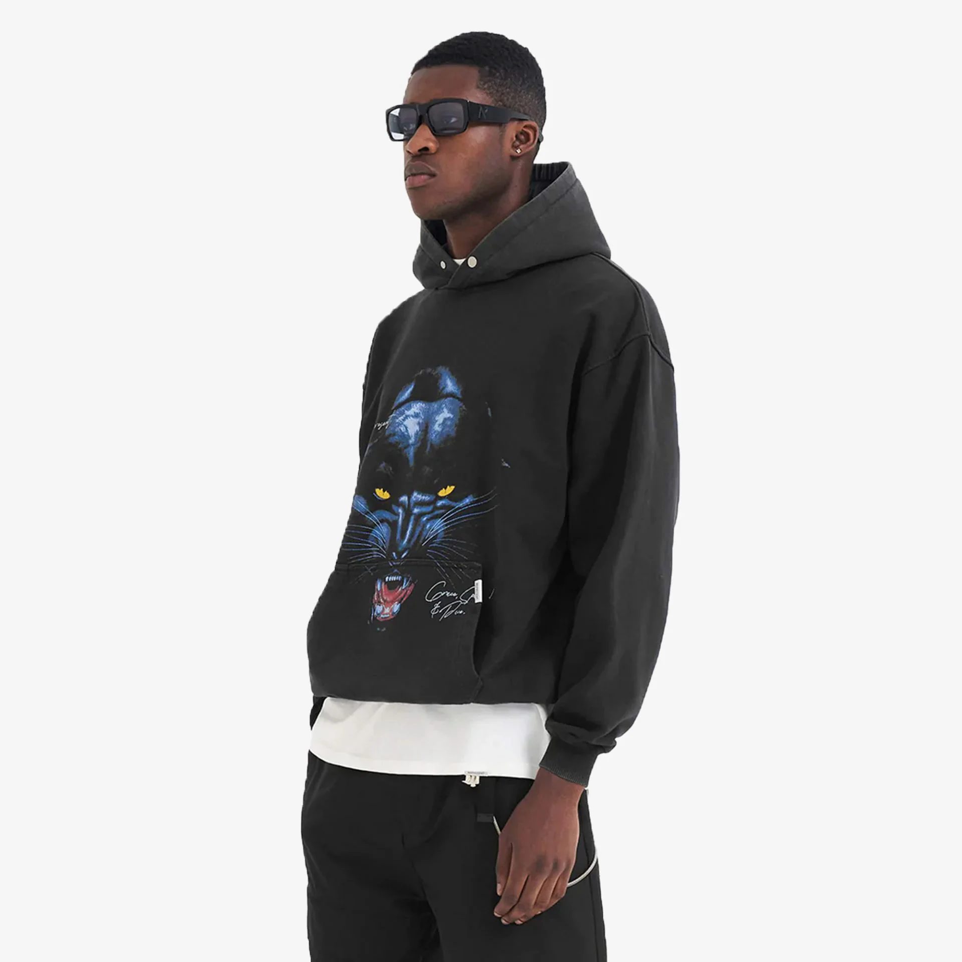 Represent | JAGUAR HOODIE { BLACK - Image 2