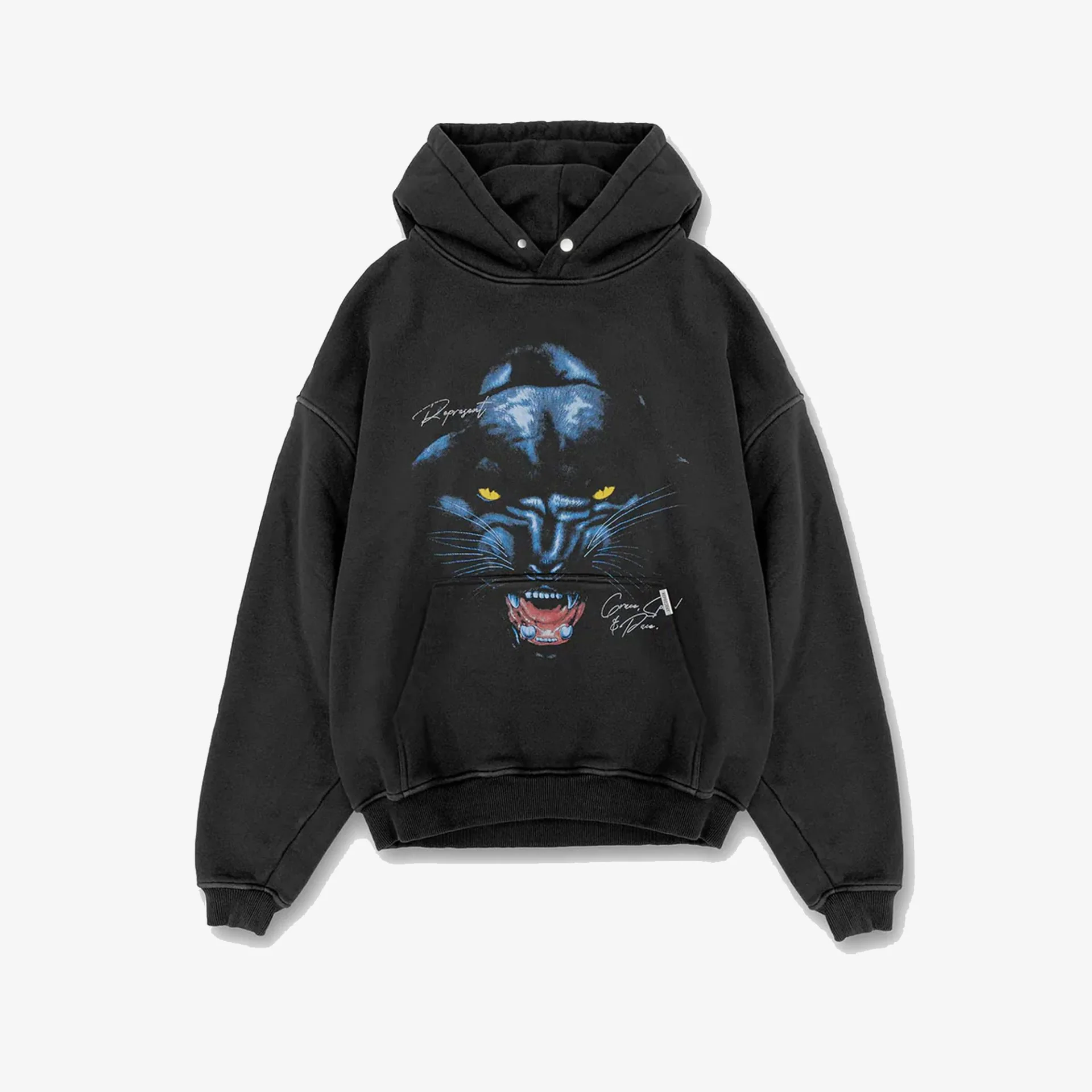 Represent | JAGUAR HOODIE { BLACK - Image 3