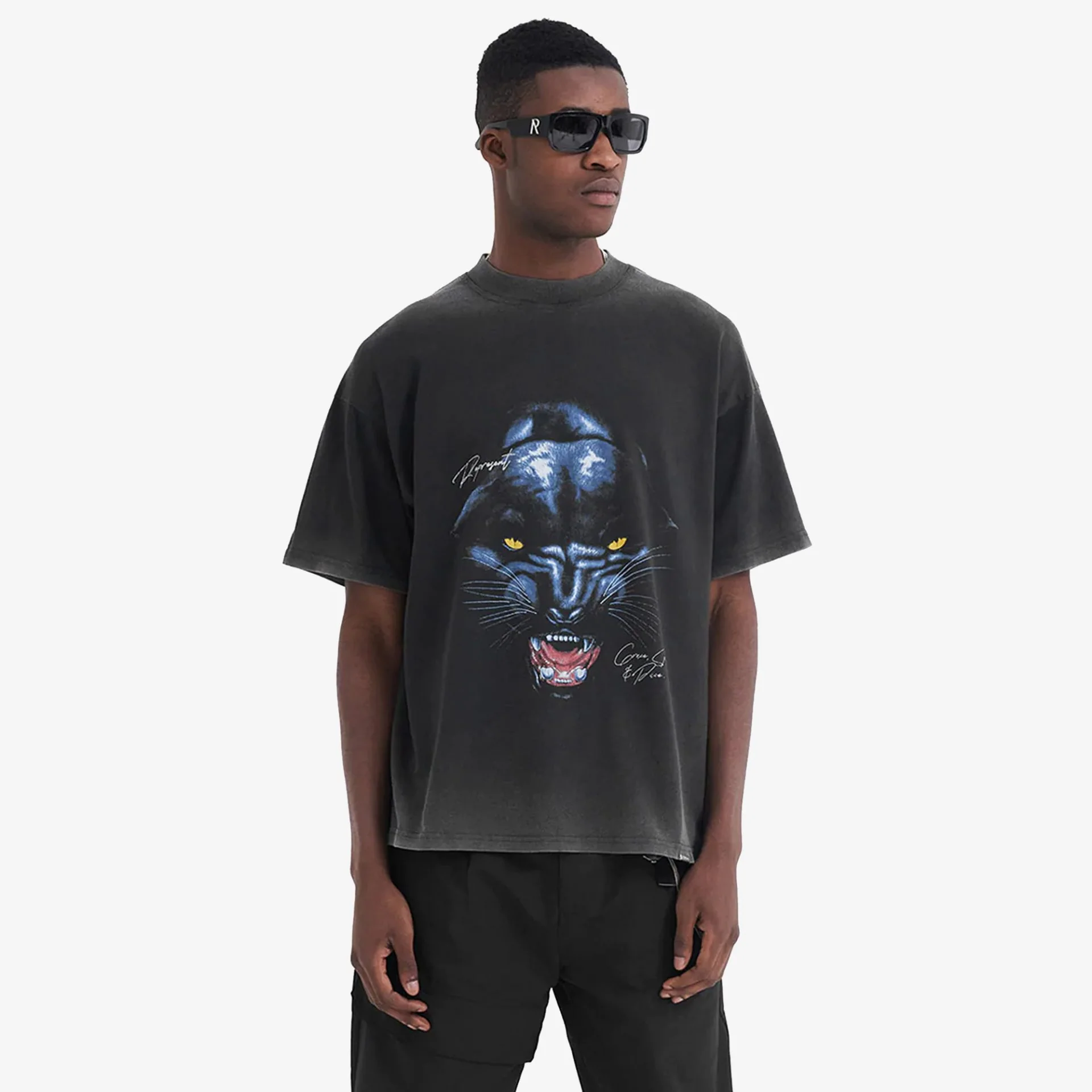 Represent | JAGUAR T-SHIRT { VINTAGE BLACK