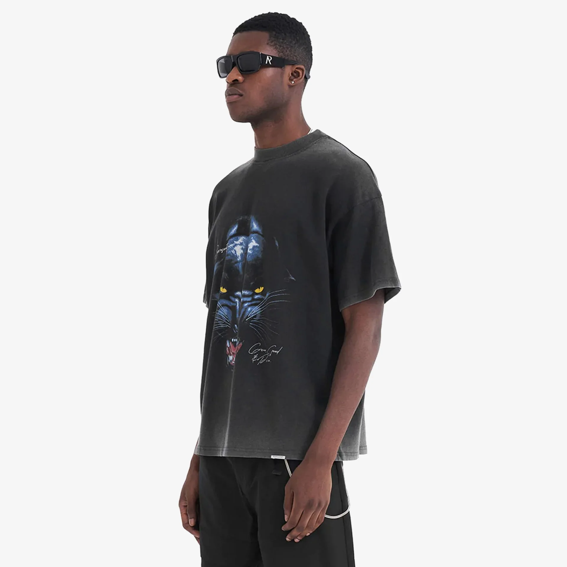 Represent | JAGUAR T-SHIRT { VINTAGE BLACK - Image 2