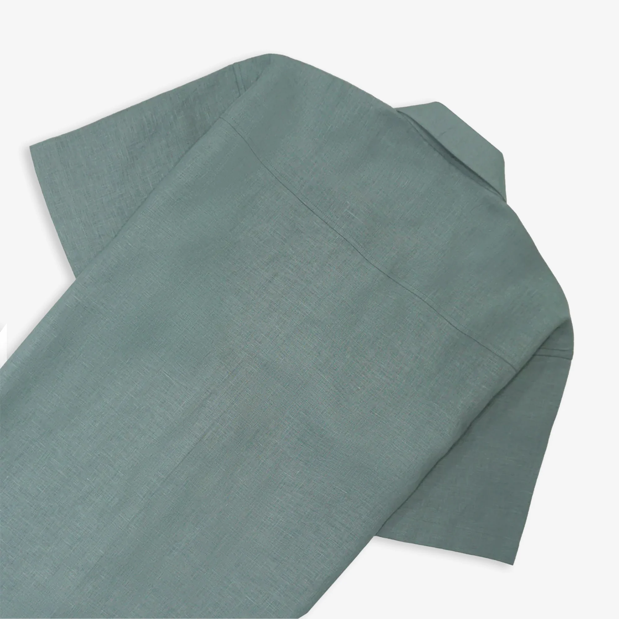 JAYWALKING | BEIGE LINEN SHIRT { SAGE - Image 4