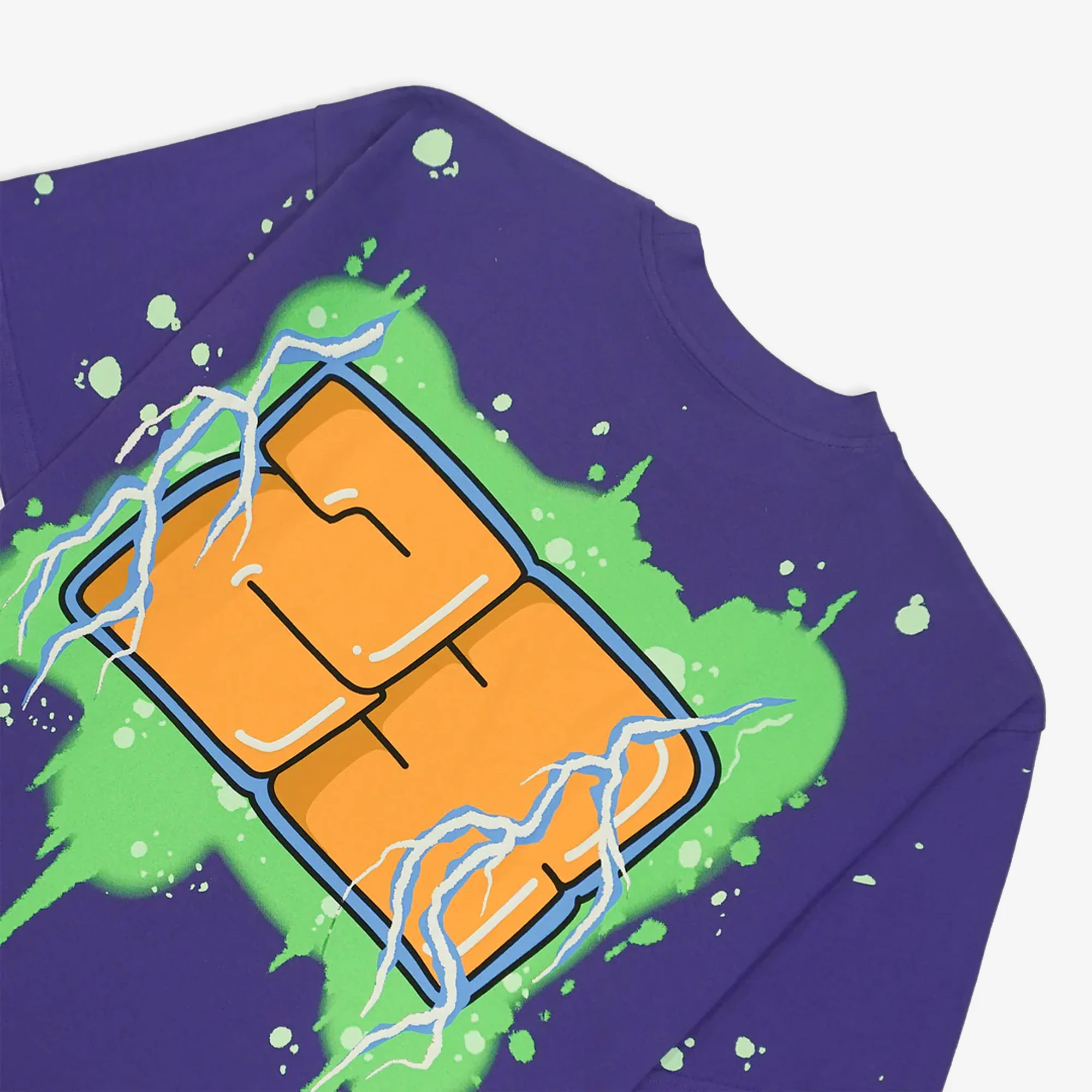 JAYWALKING | BLOTCH 23 T-SHIRT { PURPLE - Image 4