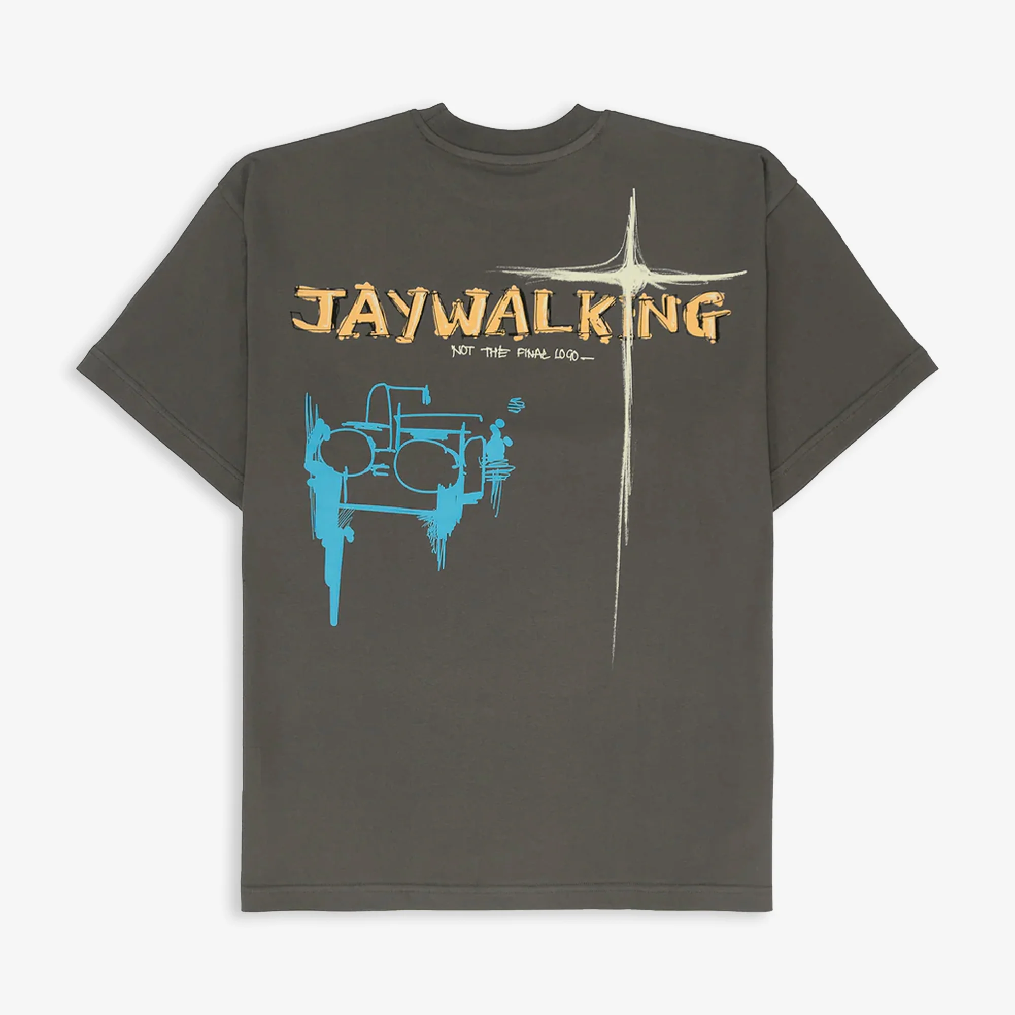 JAYWALKING | FASHION SCHOOL 2.0 T-SHIRT { GREY - Image 2