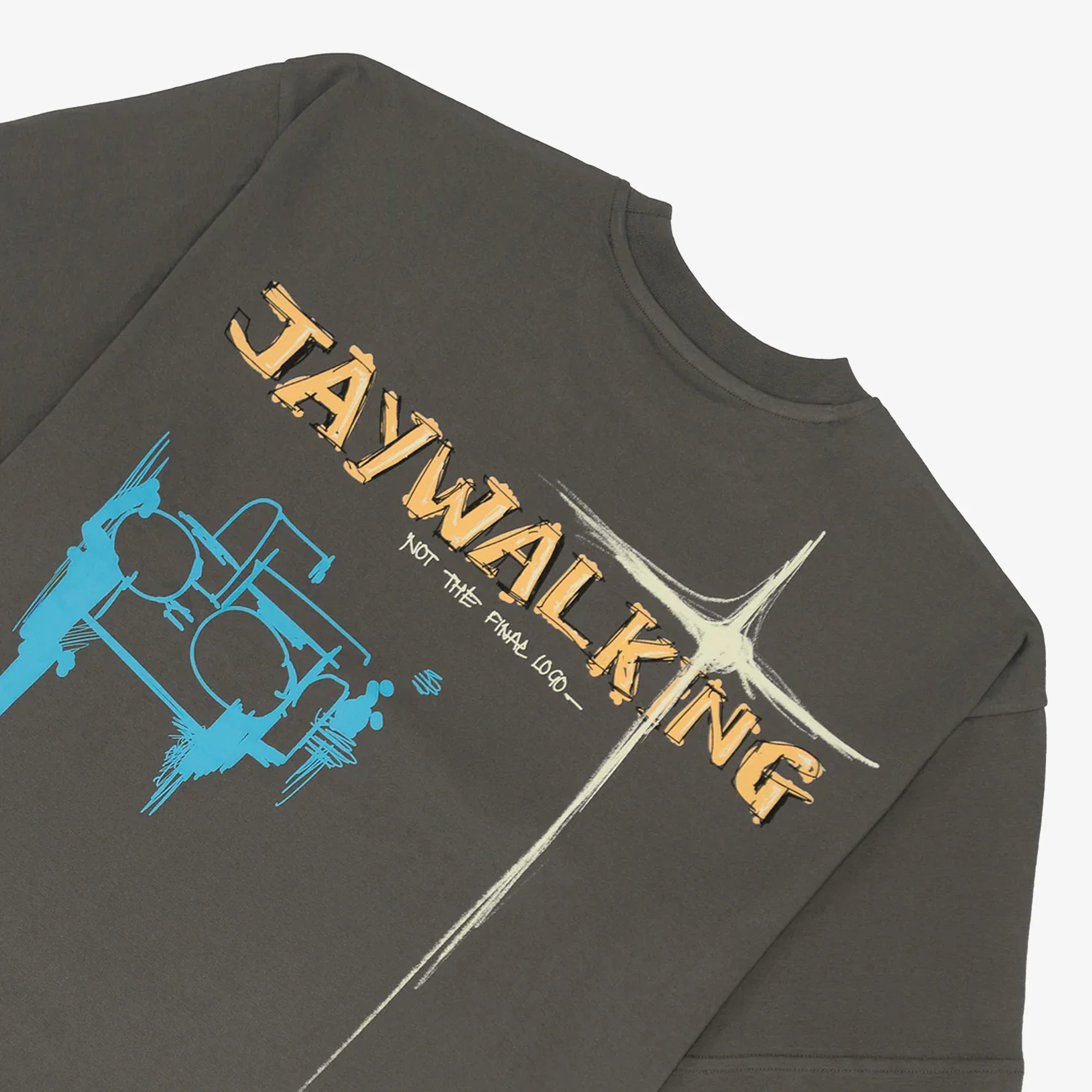 JAYWALKING | FASHION SCHOOL 2.0 T-SHIRT { GREY - Image 4